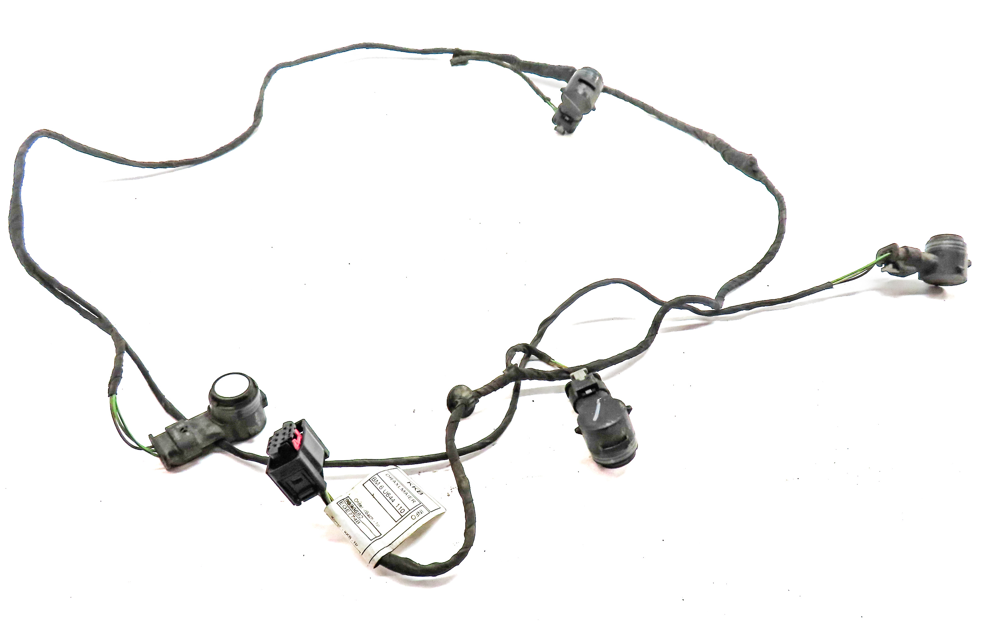 2015 BMW X5 (F15) REAR PARK ASSIST PDC DISTANCE CONTROL SENSOR SET/4 (Silver) — exact item pictured