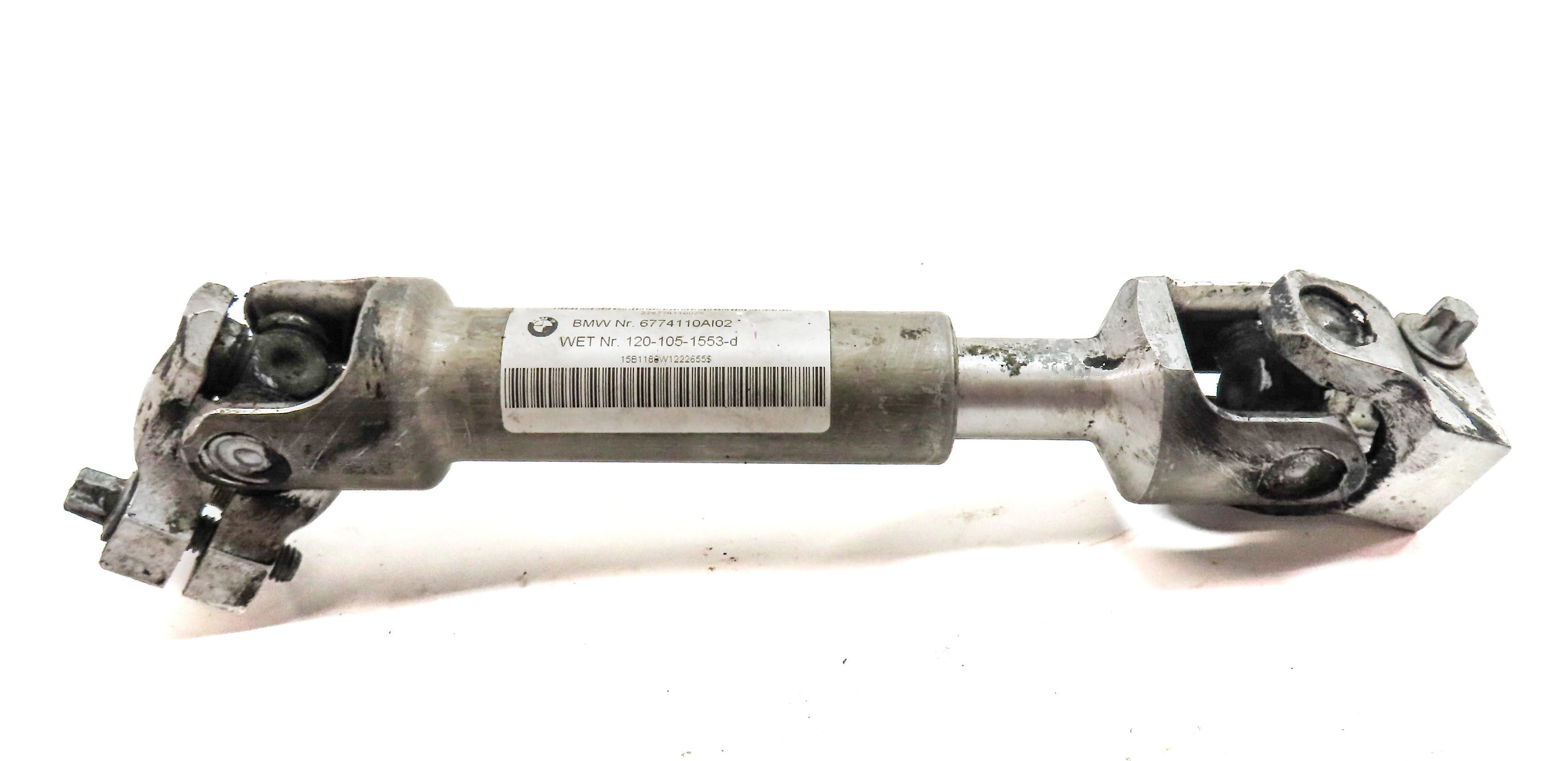 14-18 BMW X5 (F15) DRIVER STEERING COLUMN U-JOINT SHAFT — exact item pictured