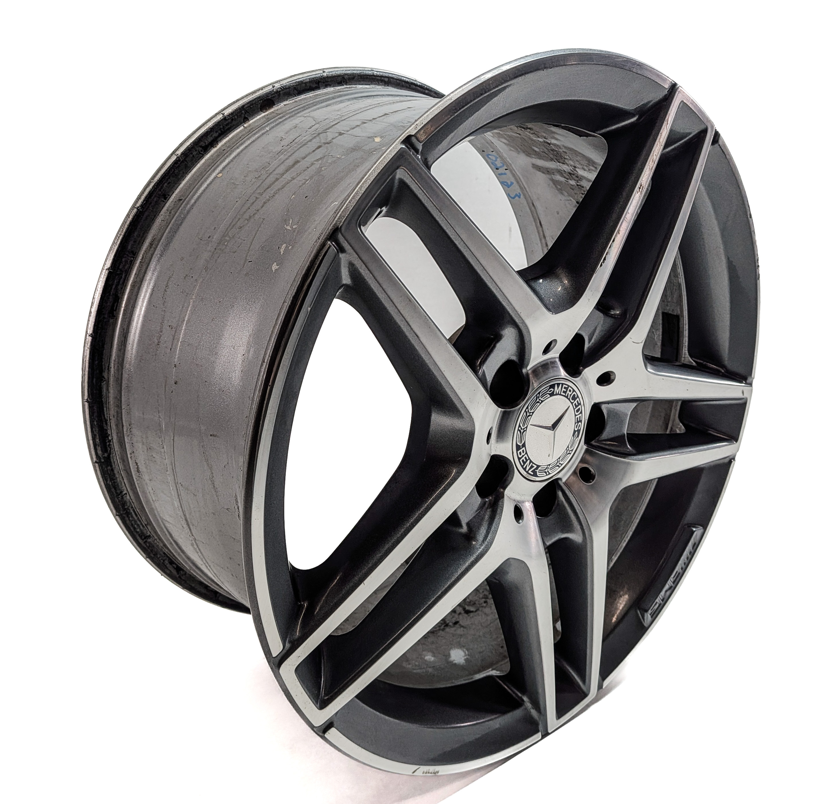 14-16 MERCEDES E350 E400 E550 (A207 C207 W207) 18x8.5 - 10-SPOKE AMG WHEEL RIM — exact item pictured
