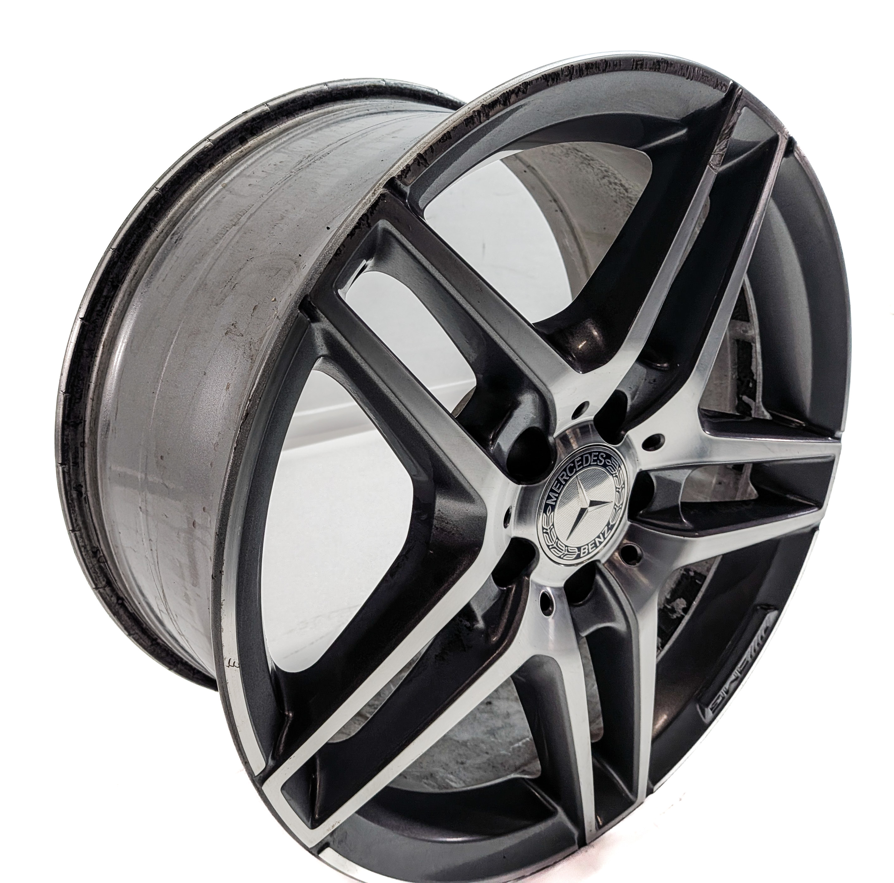 14-16 MERCEDES E350 E400 E550 (A207 C207 W207) 18x8.5 - 10-SPOKE AMG WHEEL RIM — exact item pictured