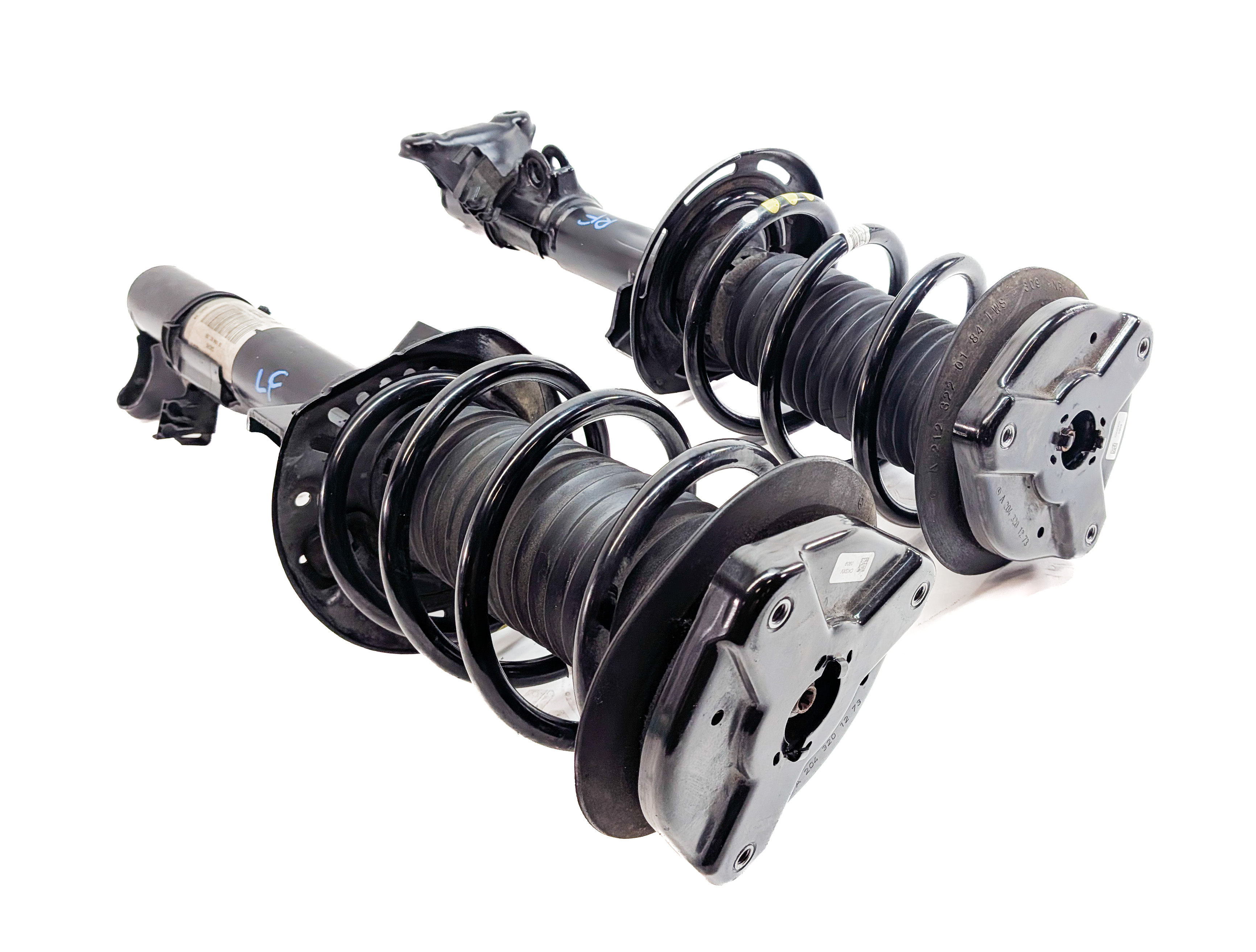 15-17 MERCEDES E400 COUPE CONV A207 C207 RWD FRONT SPORT SUSPENSION SHOCK SET/2 — exact item pictured