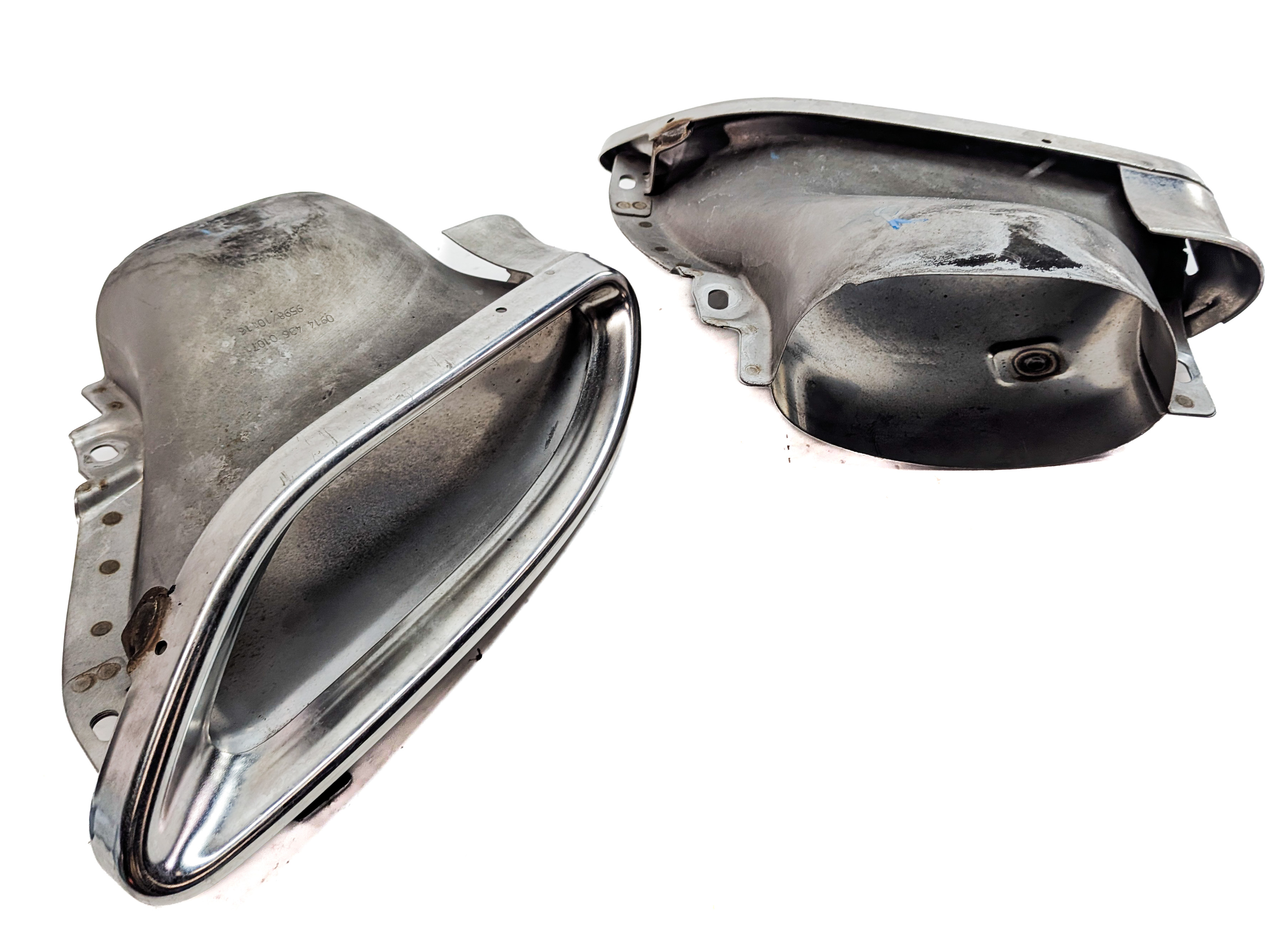 2015 MERCEDES E400 CONVERTIBLE A207 3.5L REAR MUFFLER EXHAUST TIP SET/2 (CHROME) — exact item pictured