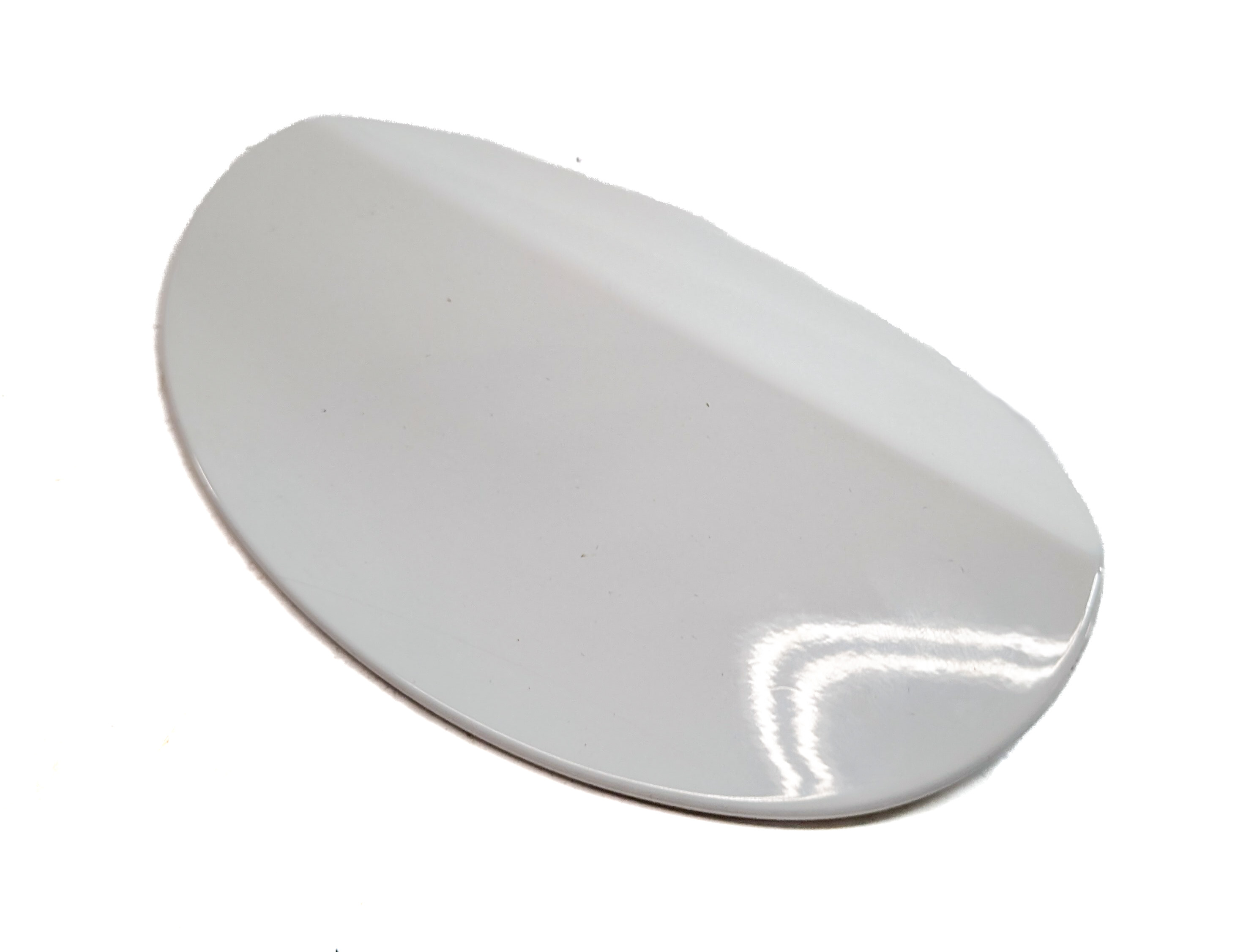 10-17 MERCEDES E-CLASS (W207) COUPE CONVERTIBLE FUEL TANK DOOR LID TRIM (White) — exact item pictured