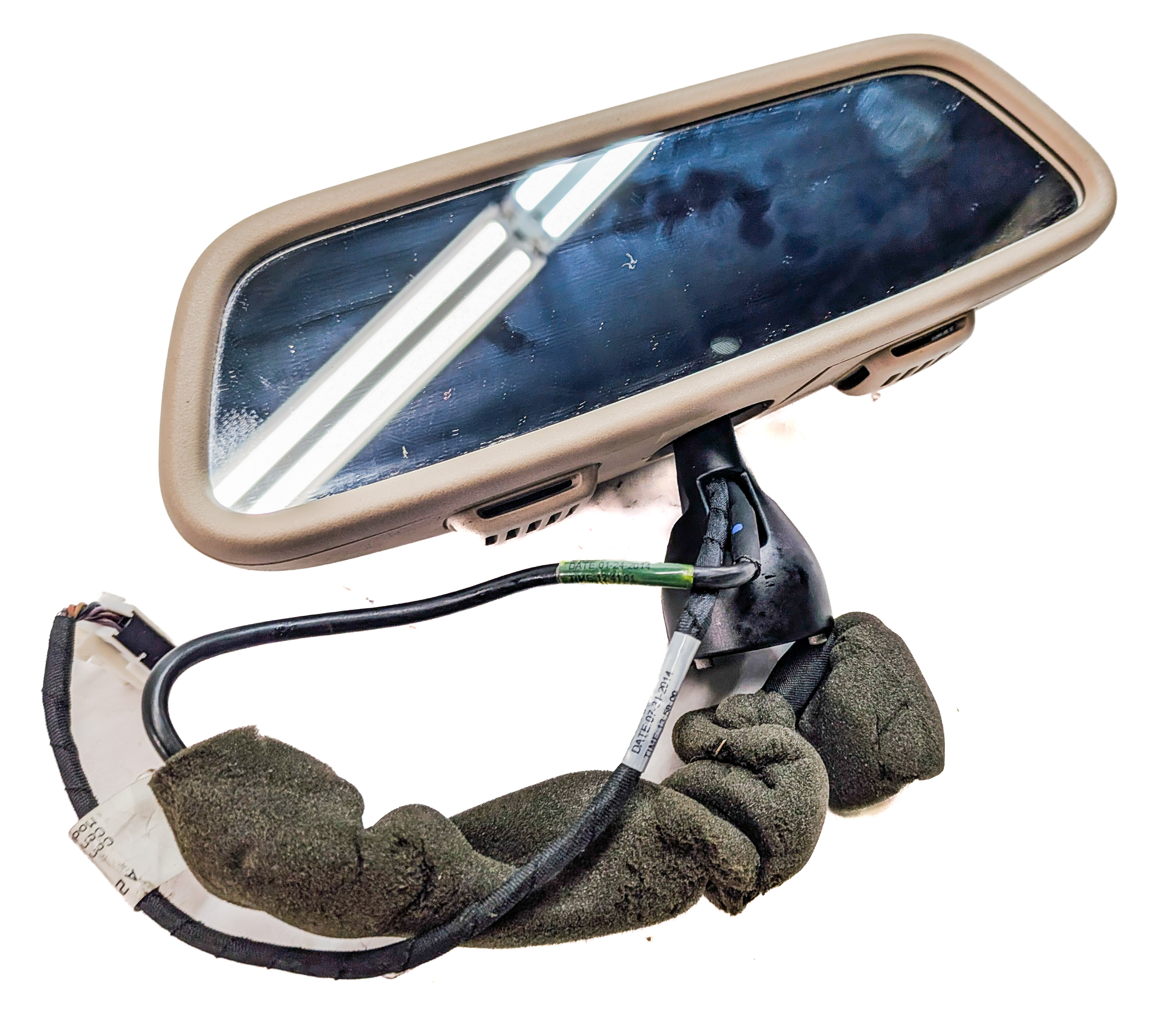 13-17 MERCEDES E CLASS COUPE CONVERTIBLE W207 A207 C207 REARVIEW MIRROR (Beige) — exact item pictured