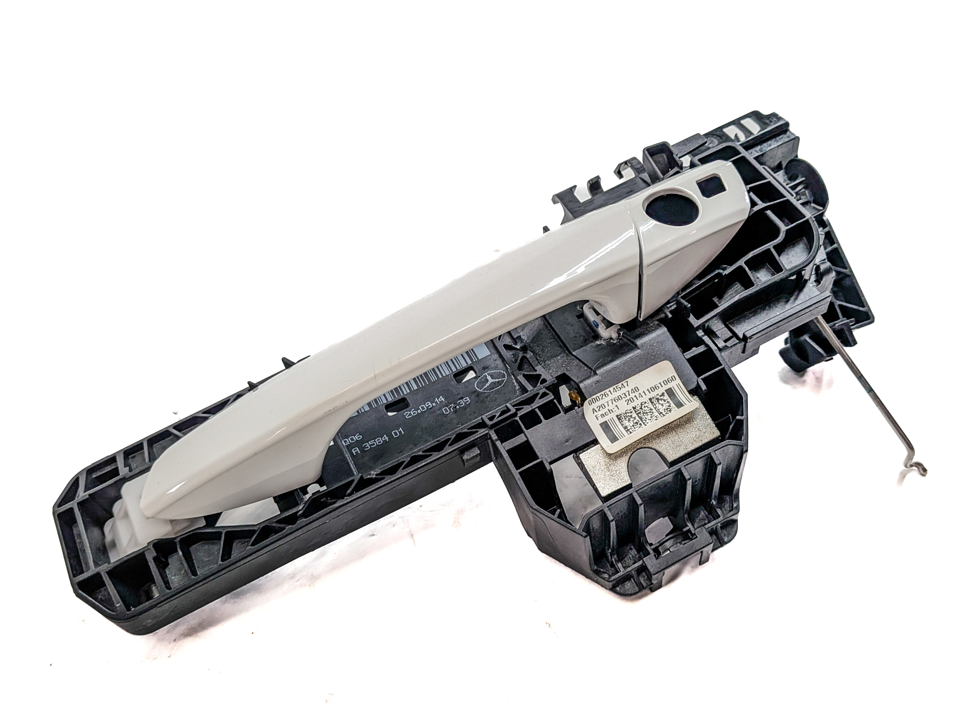 08-17 MERCEDES C250 C300 E350 E400 E550 GLK350 LEFT FRONT DOOR HANDLE (White) — exact item pictured