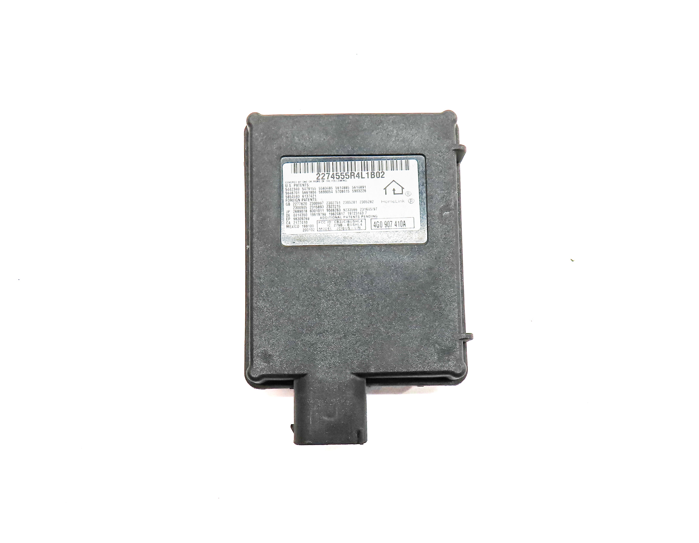 2013 AUDI S5 CONVERTIBLE (B8 8T) GARAGE DOOR OPENER HOMELINK CONTROL MODULE — exact item pictured