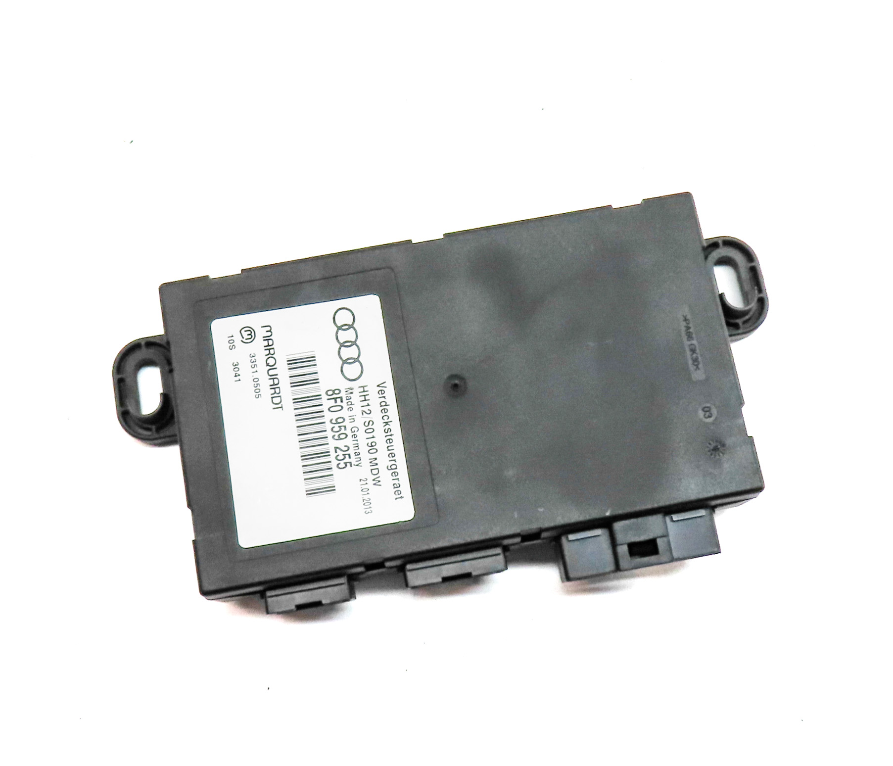 2010-2017 AUDI A5 S5 (B8 8T) CONVERTIBLE TOP LIFT ROOF CONTROL MODULE COMPUTER — exact item pictured