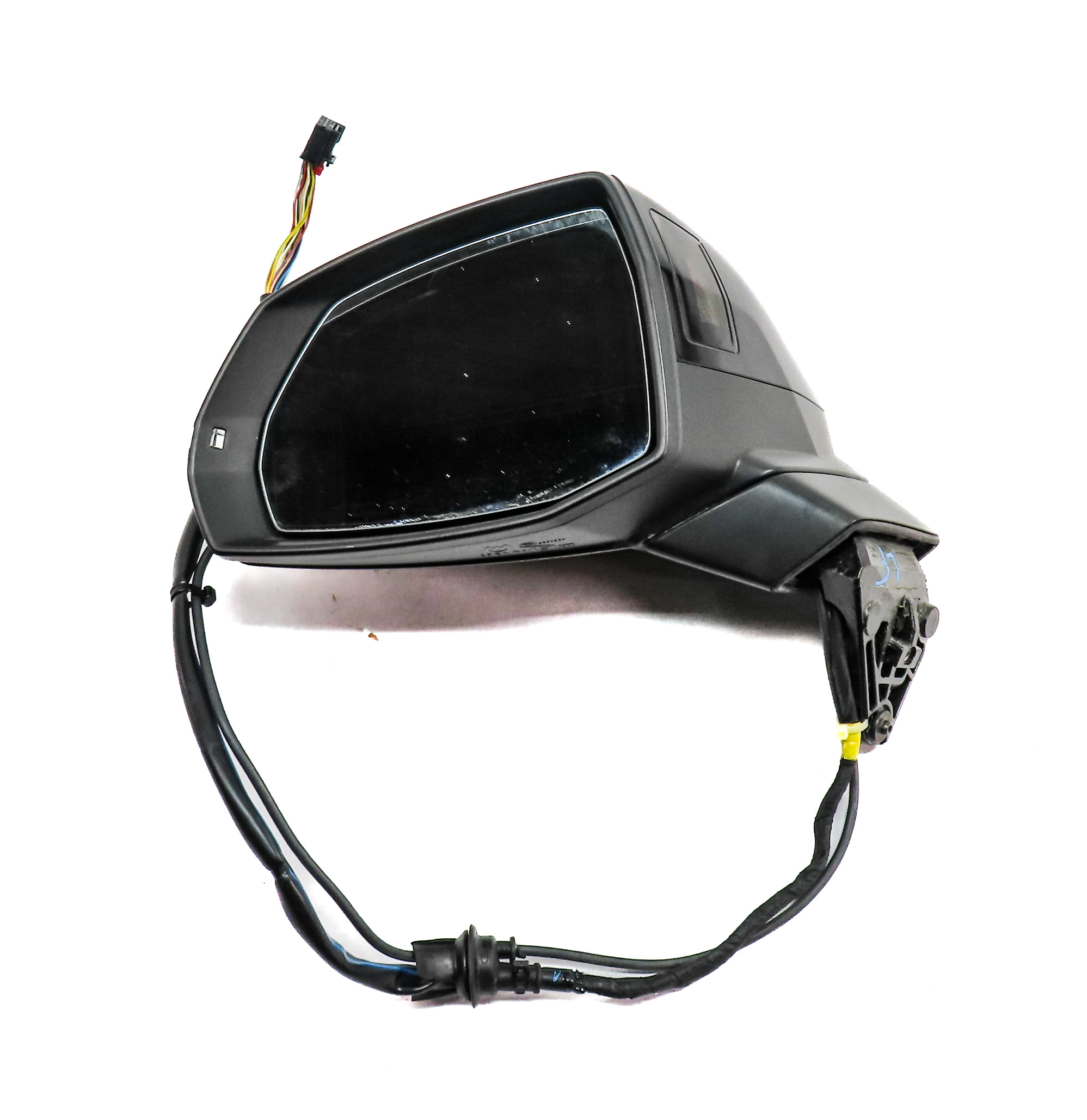 17-19 AUDI Q7 4M LEFT PFOLD BLIND SPOT MEMORY CAMERA HEATED DOOR MIRROR (Blue) — exact item pictured