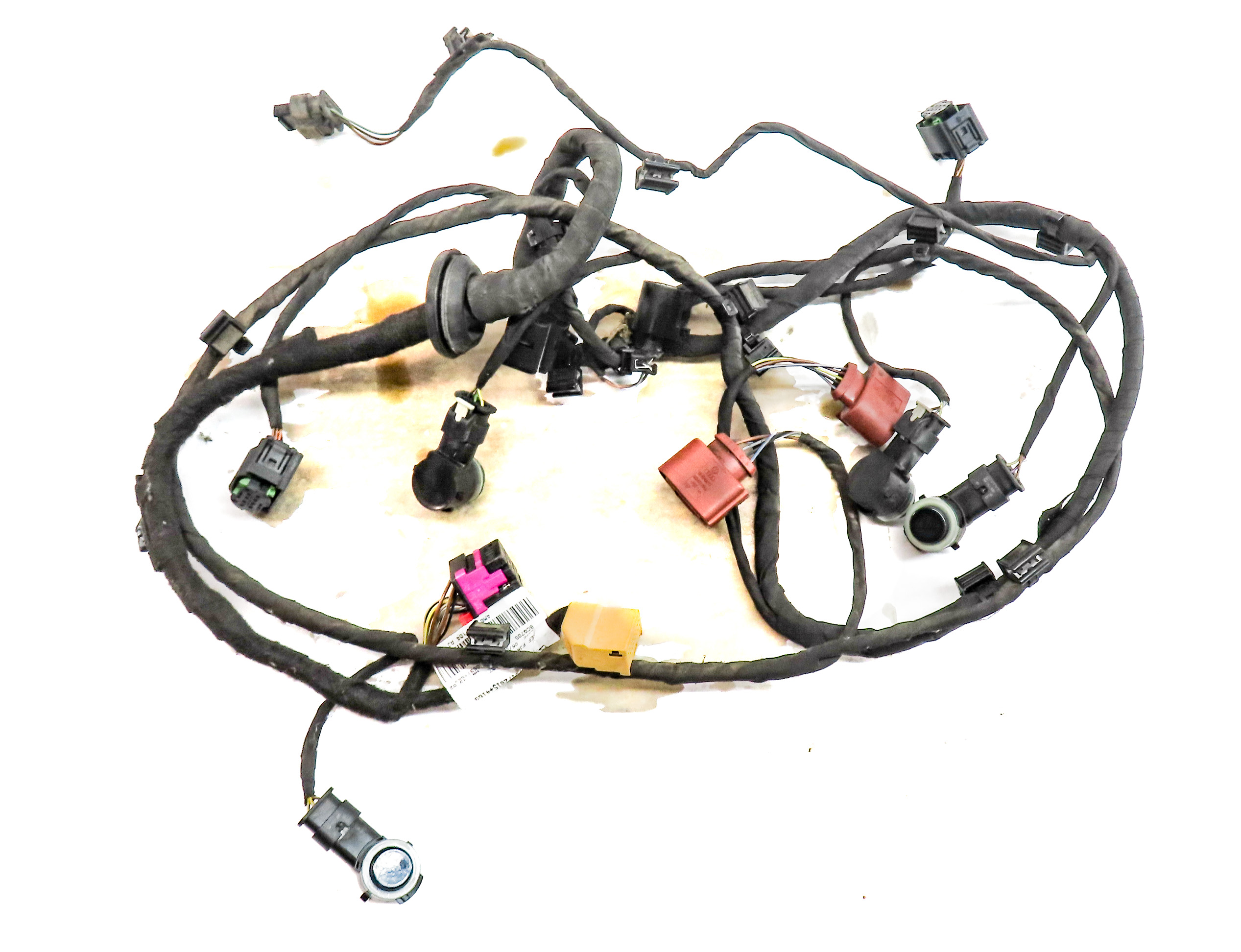 2017 AUDI Q7 (4M) REAR PARK ASSIST PDC DISTANCE CONTROL WIRE SENSOR SET/4 (Blue) — exact item pictured