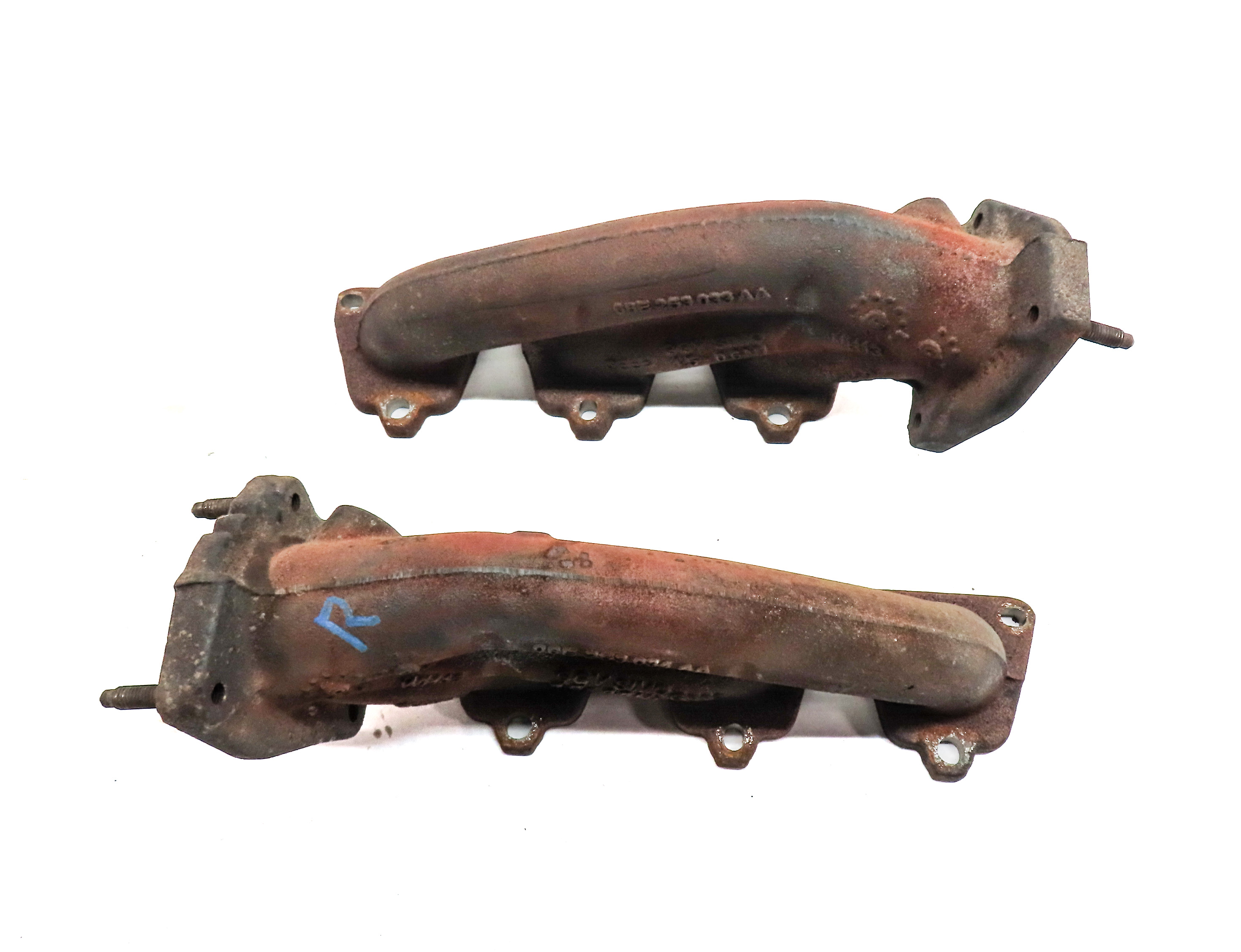17-19 AUDI A7 Q5 Q7 (C7 B8 4M) 3.0L SUPER LEFT & RIGHT EXHAUST MANIFOLD SET/2 — exact item pictured