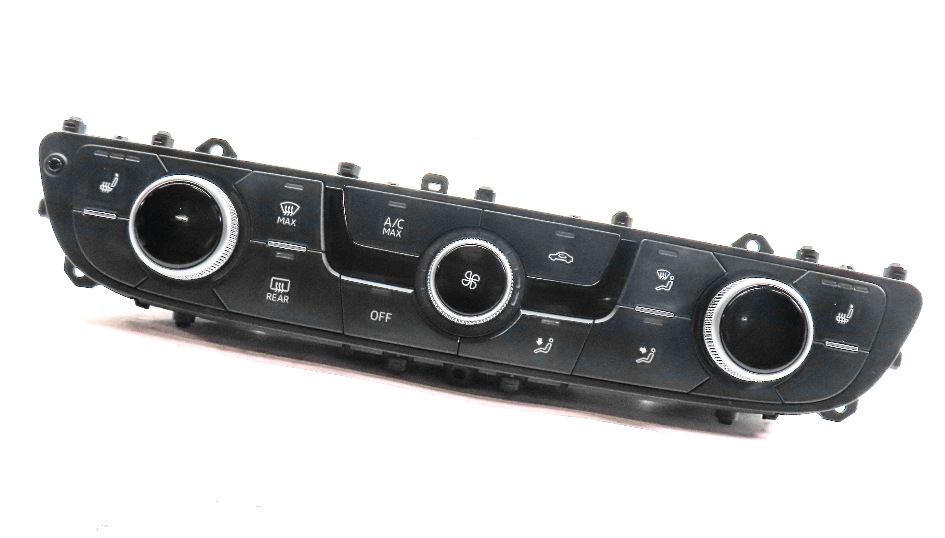 17-19 AUDI Q7 4M FRONT AC HEATER CLIMATE CONTROL PANEL w/ HEATED SEAT w/o VENTED — exact item pictured