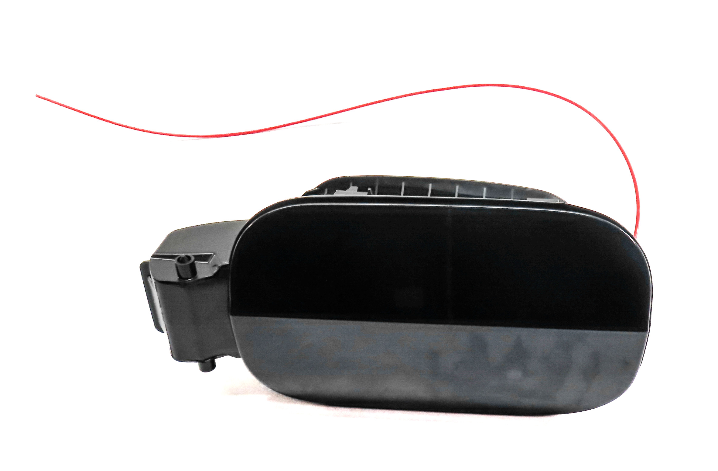 2017-2022 AUDI Q7 (4M) FUEL TANK DOOR TRIM w/ HOUSING & GAS CAP (Blue) — exact item pictured