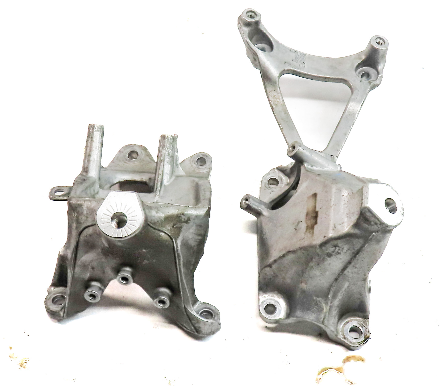 2017 AUDI Q7 (4M) 3.0L SUPER (CREC) ENGINE MOTOR SUPPORT MOUNT BRACKET SET/2 — exact item pictured