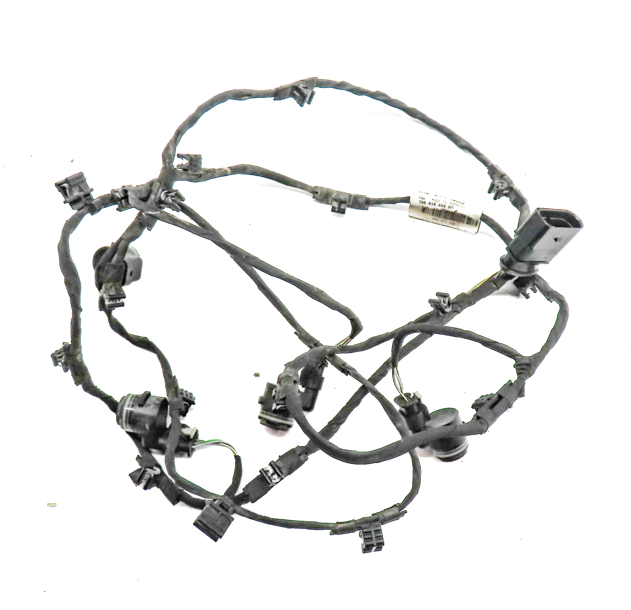 2017 AUDI Q7 4M FRONT PARK ASSIST PDC DISTANCE CONTROL WIRE SENSOR SET/4 (Blue) — exact item pictured