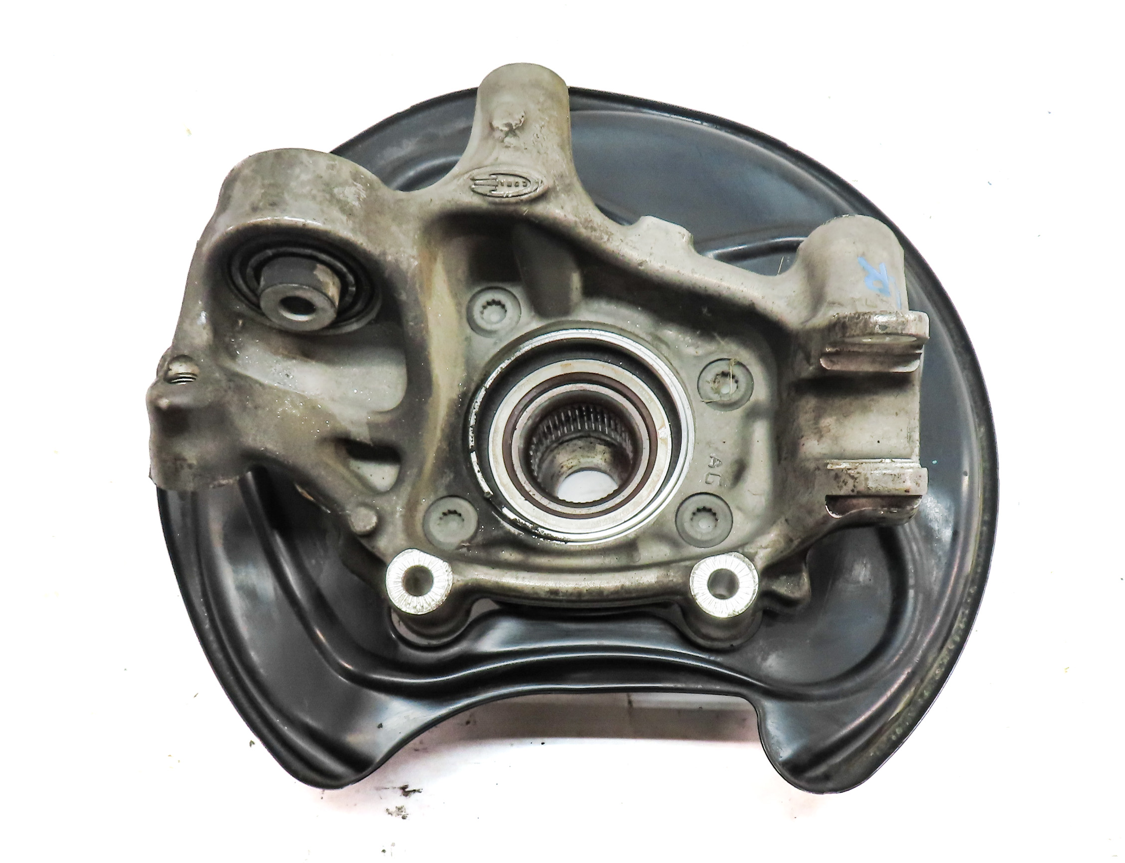 17-20 AUDI Q7 (4M) REAR LEFT DRIVER SPINDLE KNUCKLE WHEEL BEARING HUB w/ SHIELD — exact item pictured
