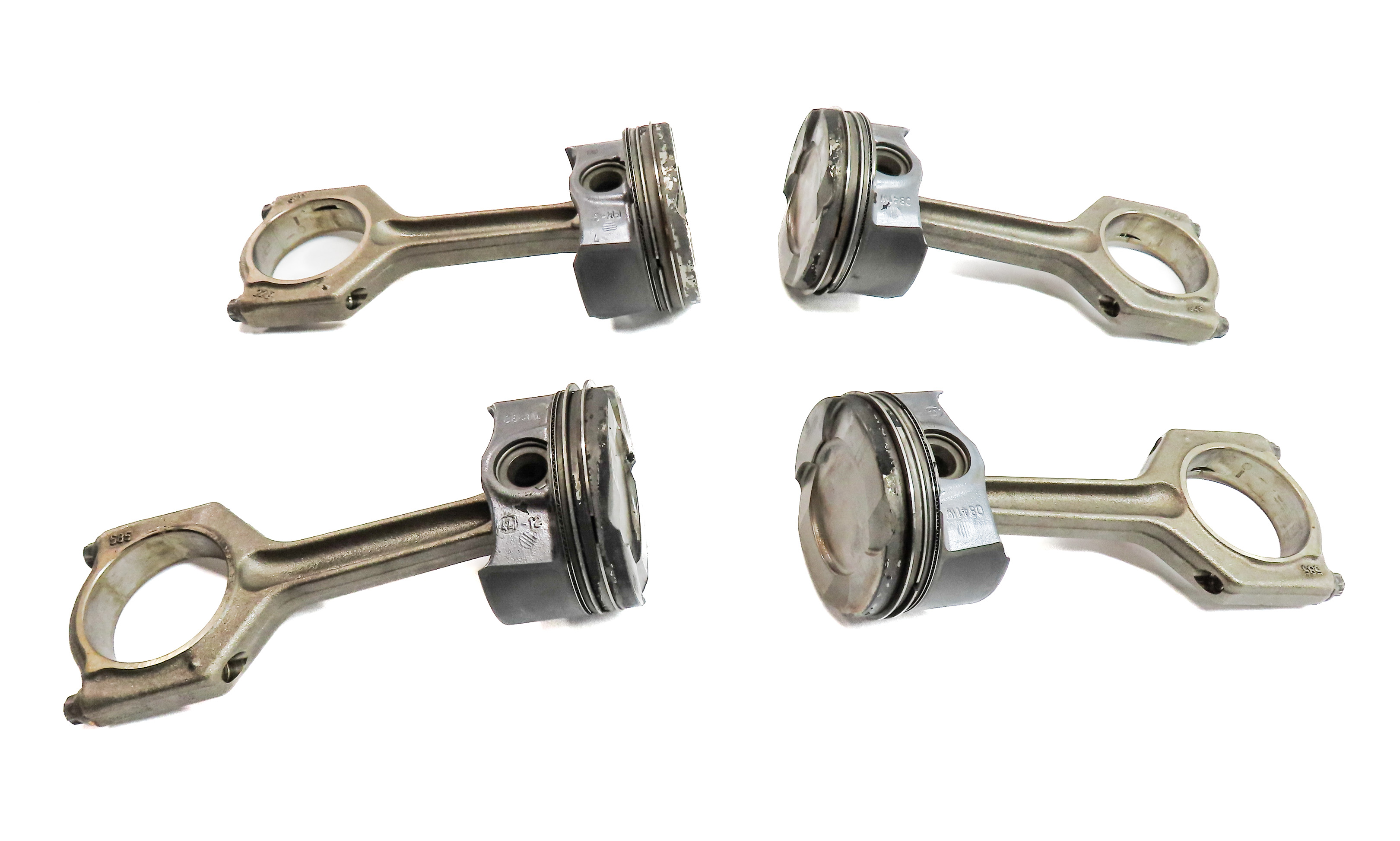 12-13 BMW 3 5 X1 Z4 (F10 F30 E84 E89) 2.0L TURBO PISTON & CONNECTING ROD SET 4 — exact item pictured