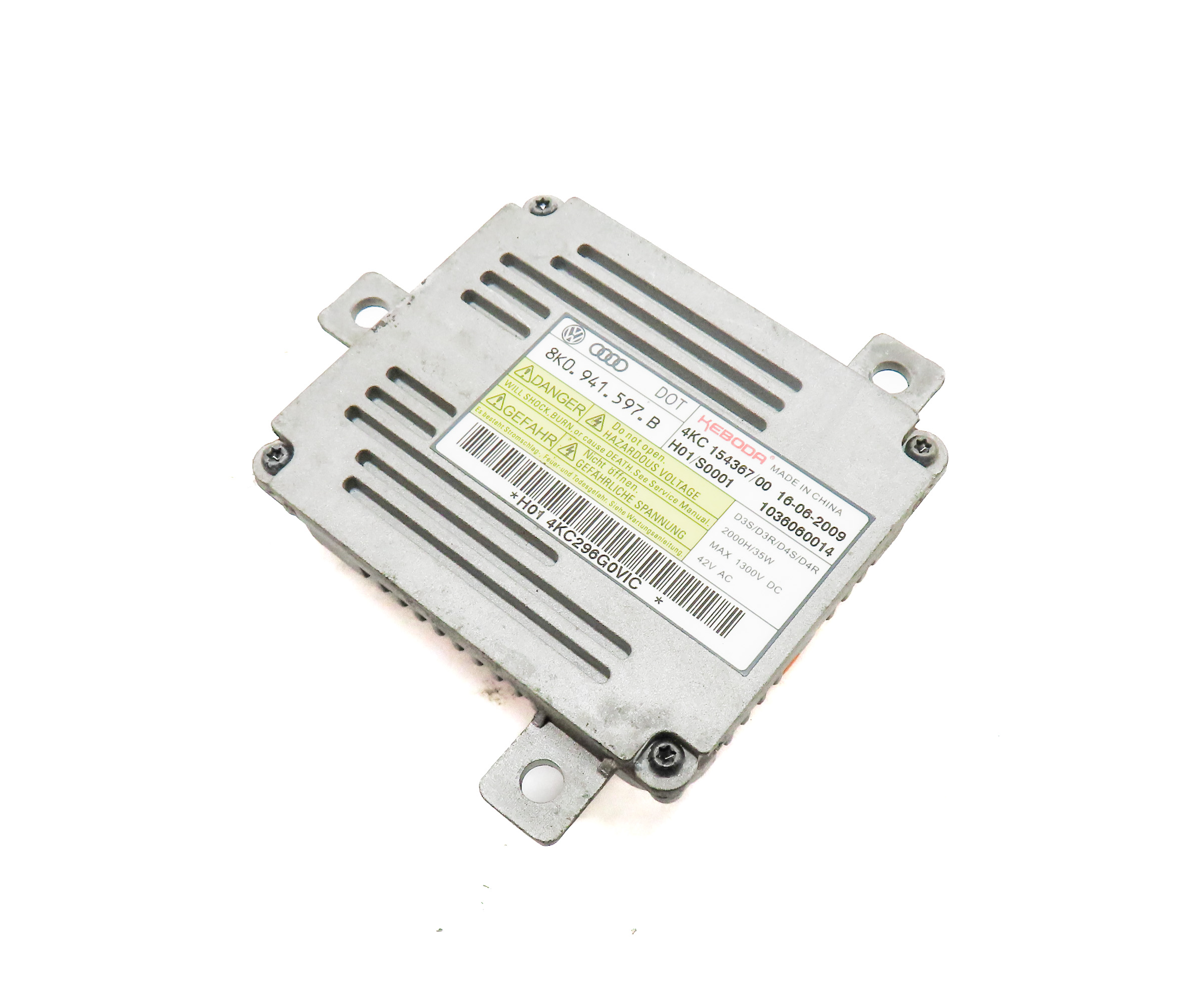 10 AUDI Q7 (4L) FRONT LEFT DRIVER XENON HEADLIGHT HEAD LIGHT LAMP BALLAST MODULE — exact item pictured