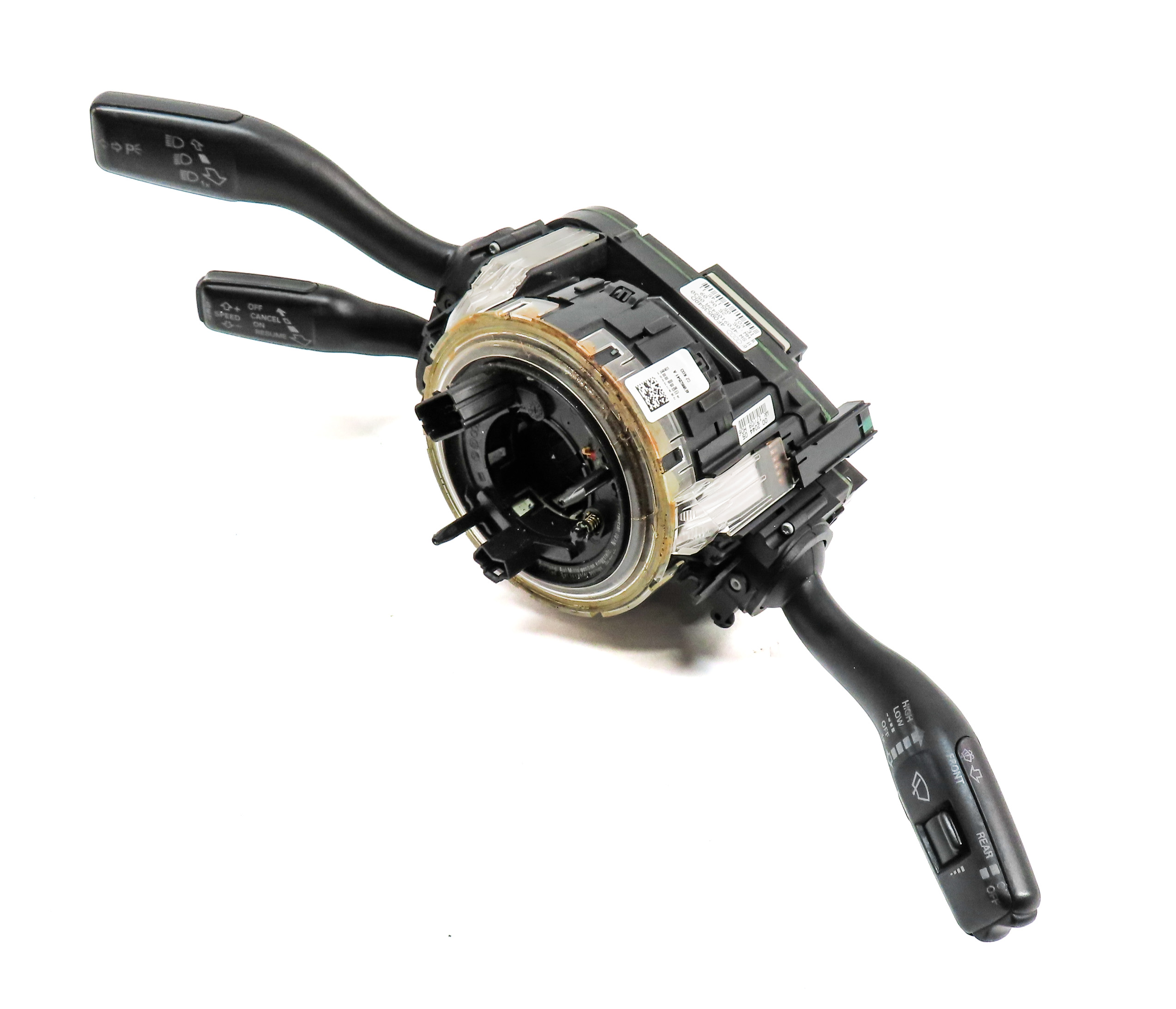 2009-2015 AUDI Q7 (4L) STEERING COLUMN BLINKER WIPER CRUISE COMBINATION SWITCH — exact item pictured