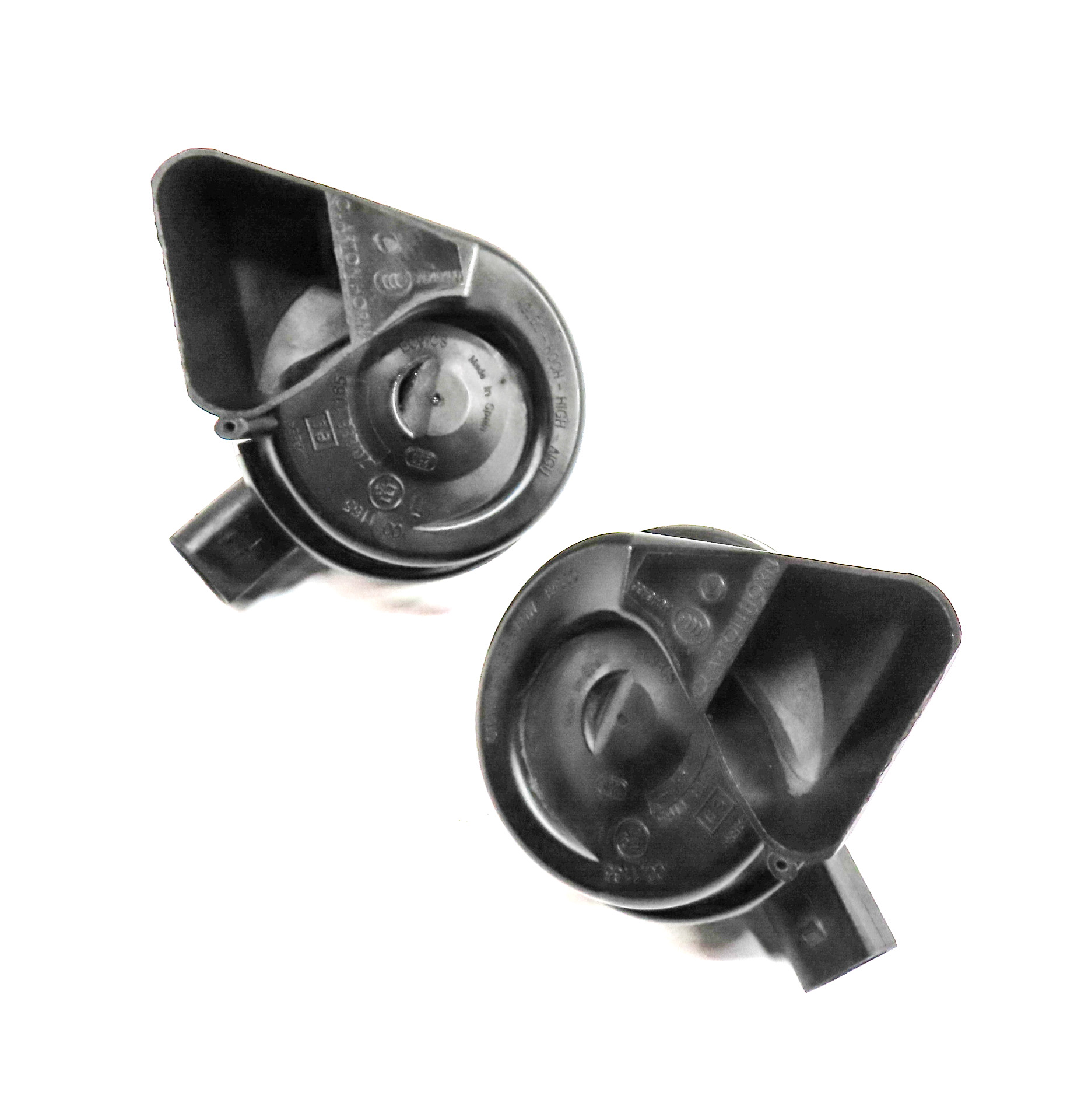 2017-2018 AUDI A8 S8 D4 4H LEFT & RIGHT HIGH LOW NOTE TONE HORN SET/2 — exact item pictured