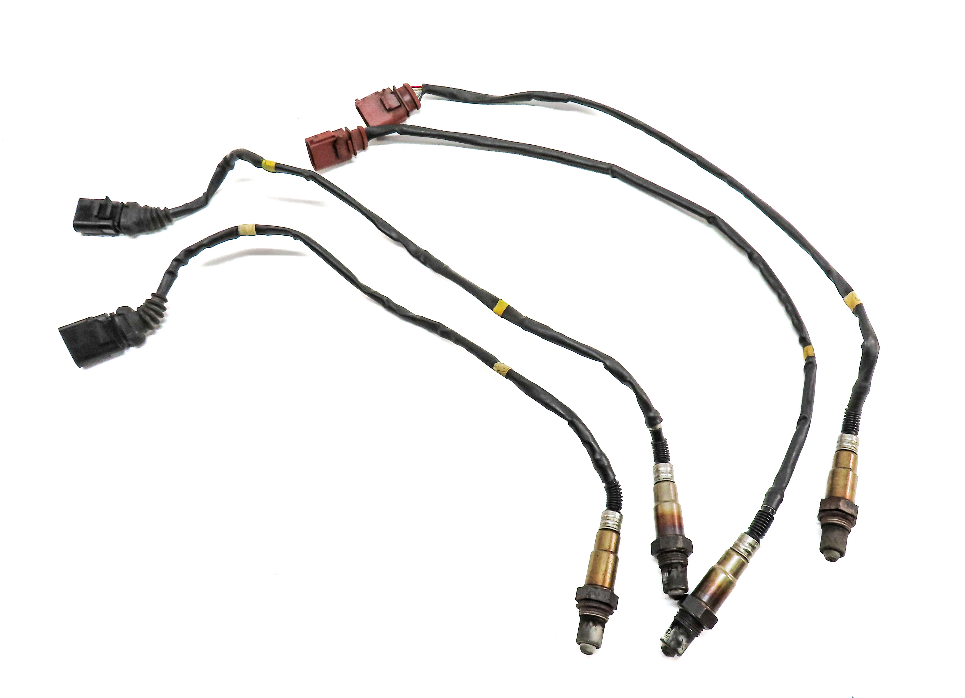 2018 AUDI A8L D4 4H 4.0L (CTGF) ENGINE OXYGEN O2 LAMBDA PROBE WIRE SENSOR SET/4 — exact item pictured