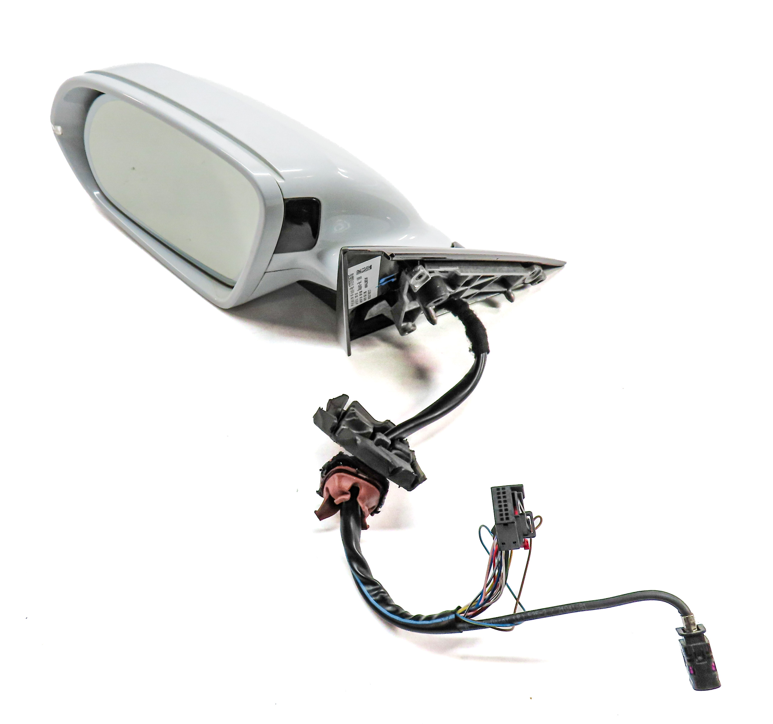 11-18 AUDI A8 S8 D4 4H LEFT DOOR MIRROR HEAT CAMERA PFOLD AUTODIM BLIND (White) — exact item pictured