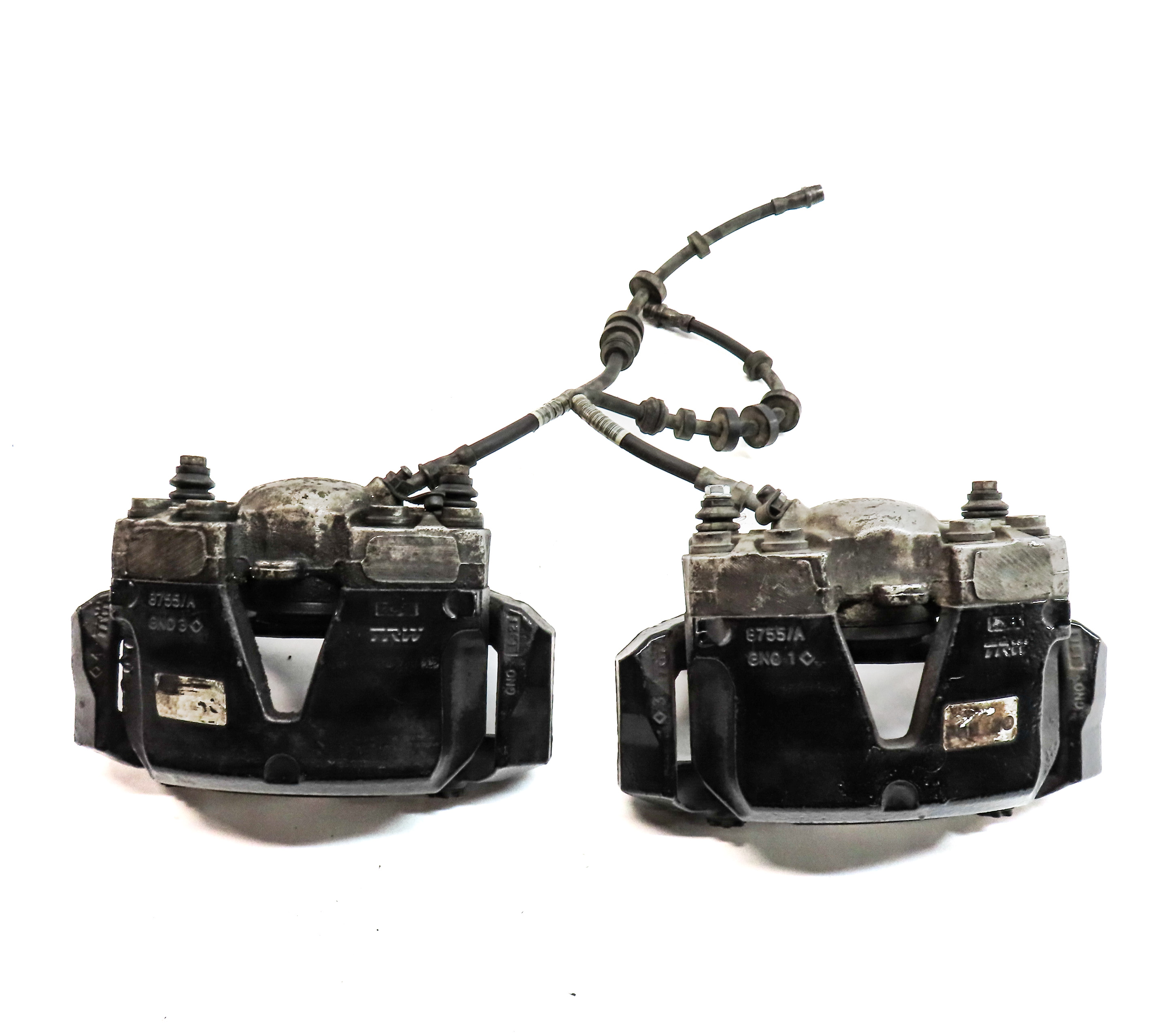 12-16 AUDI S4 (B8 8K) FRONT LEFT DRIVER & RIGHT PASSENGER BRAKE CALIPER SET-2 — exact item pictured