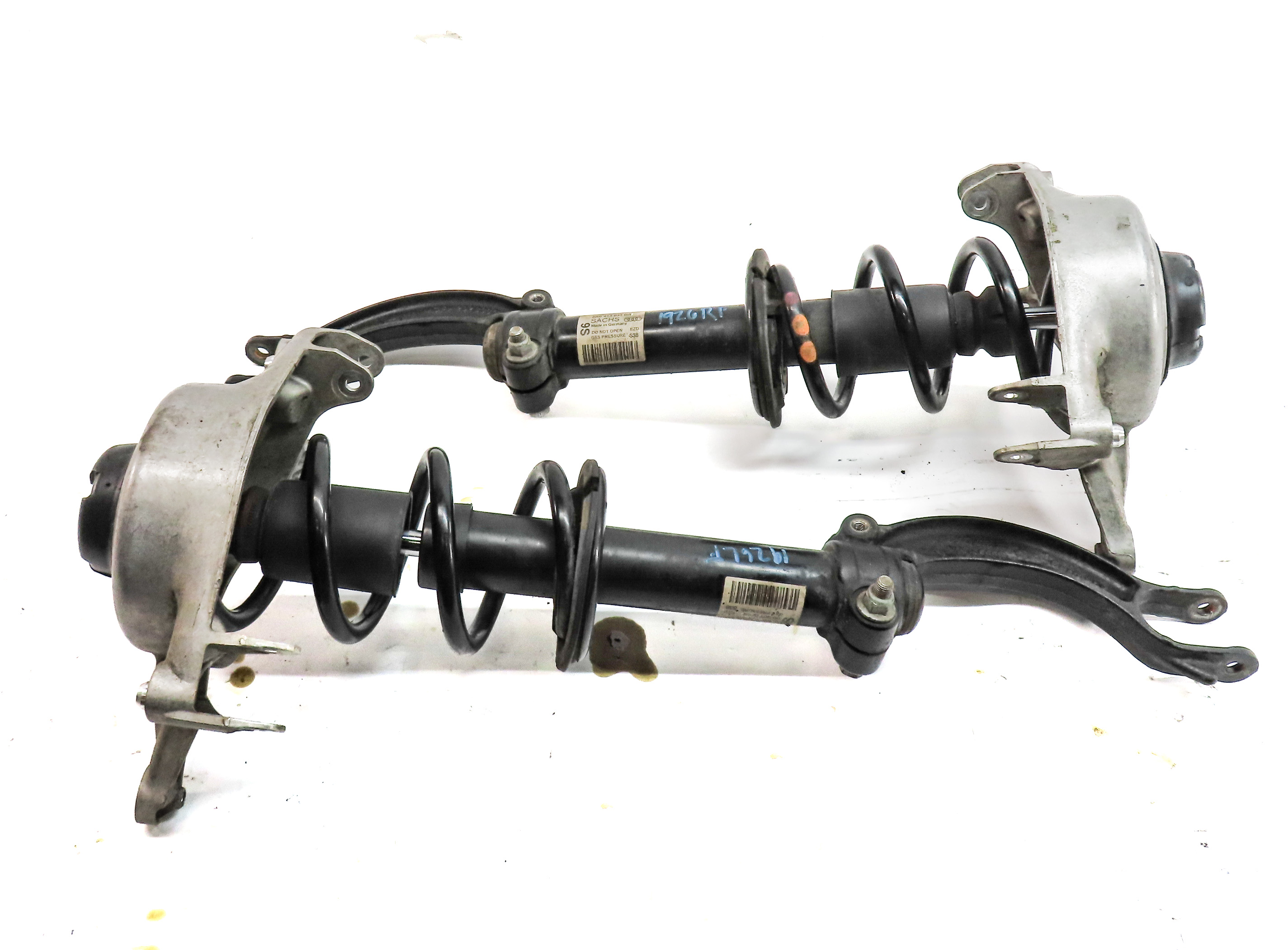 2012 AUDI S4 B8 8K AWD FRONT LEFT & RIGHT STANDARD SUSPENSION SHOCK STRUT SET/2 — exact item pictured