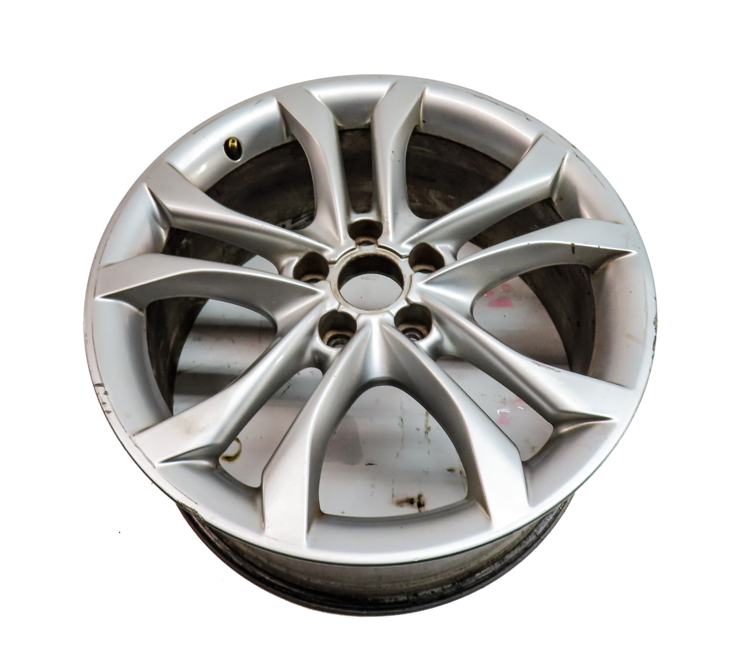 2009-2012 AUDI A4 S4 (B8 8K) 18x8 ALUMINUM 5-V SPLIT 10 SPOKE WHEEL RIM  — exact item pictured