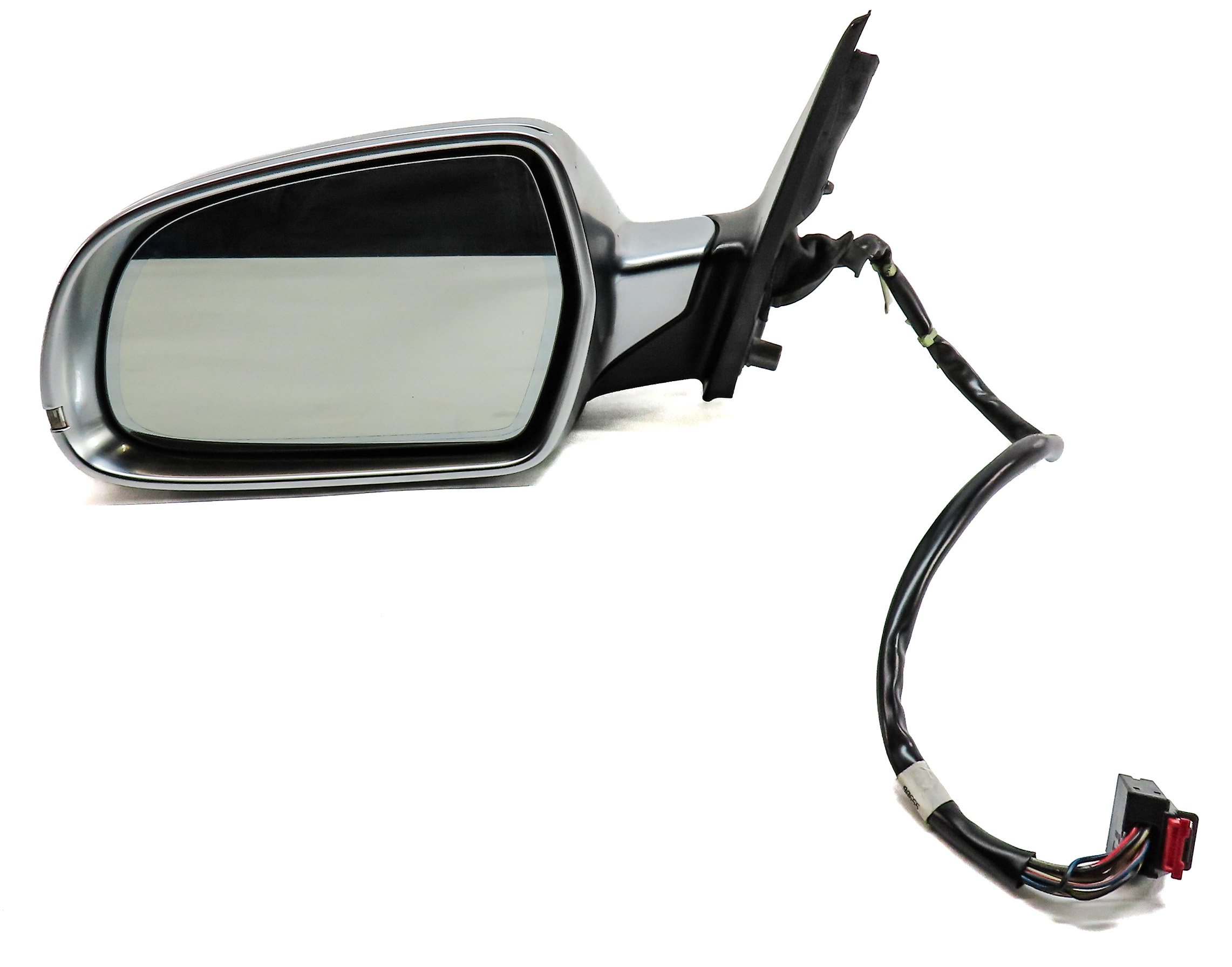 12-14 AUDI S4 B8 8K LEFT DRIVER PFOLD HEAT MEMORY AUTODIM DOOR MIRROR (ALUMINUM) — exact item pictured