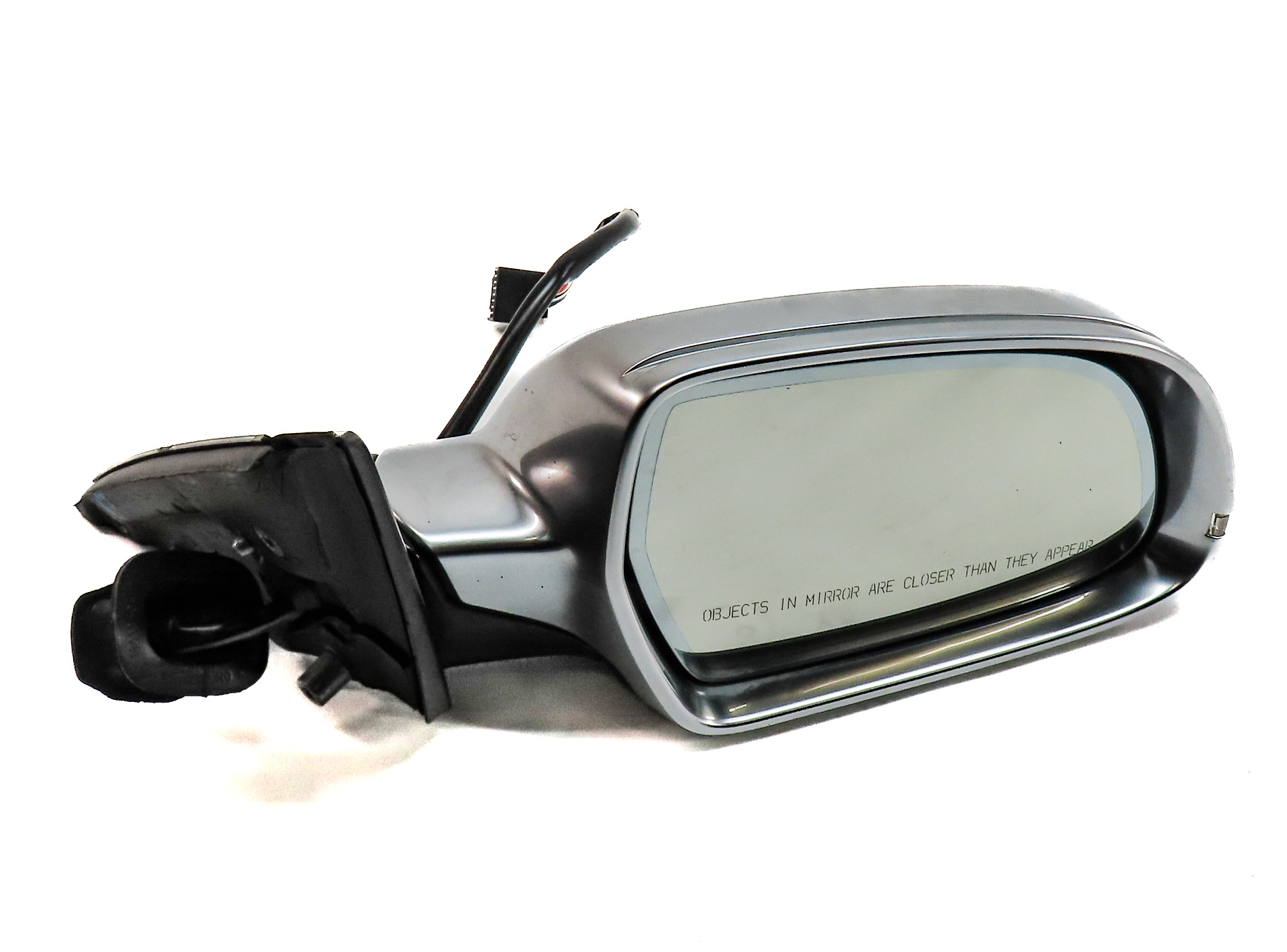 12-14 AUDI S4 (B8 8K) RIGHT PFOLD HEAT MEMORY AUTODIM DOOR MIRROR (ALUMINUM) — exact item pictured