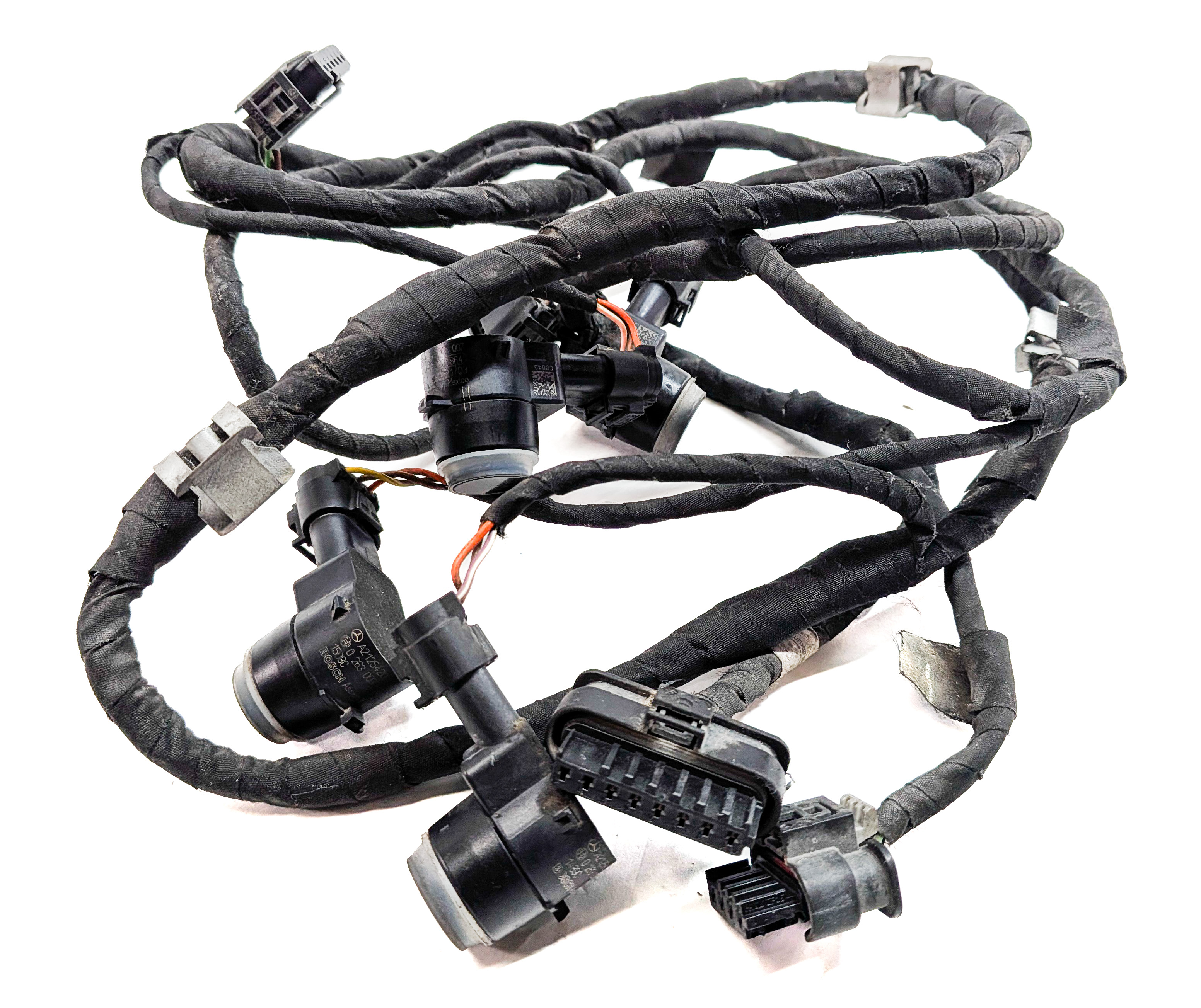 2013 MERCEDES GL550 (X166) REAR PARK ASSIST PDC DISTANCE CONTROL SENSOR SET/4 — exact item pictured