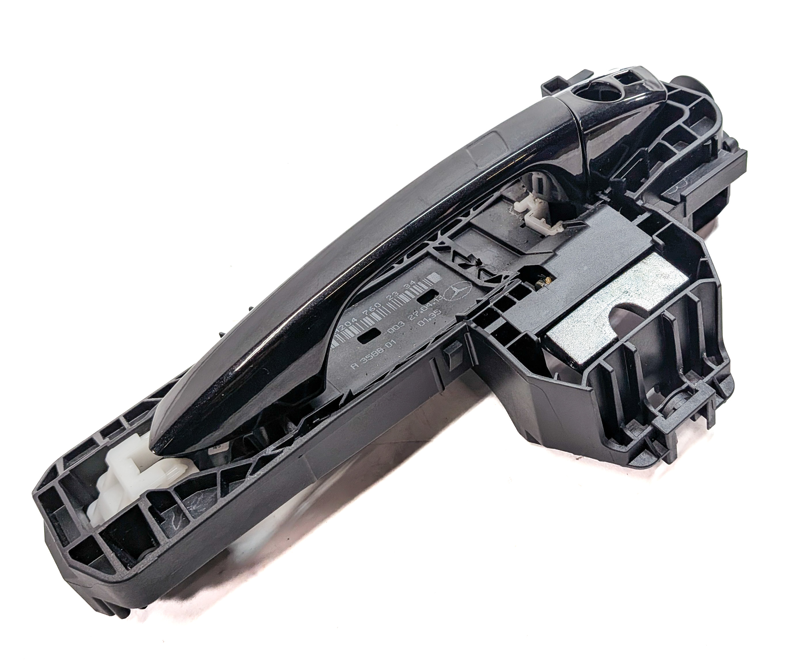 08-14 MERCEDES E350 E400 E550 E63 FRONT LEFT KEYLESS GO DOOR HANDLE (Black) — exact item pictured