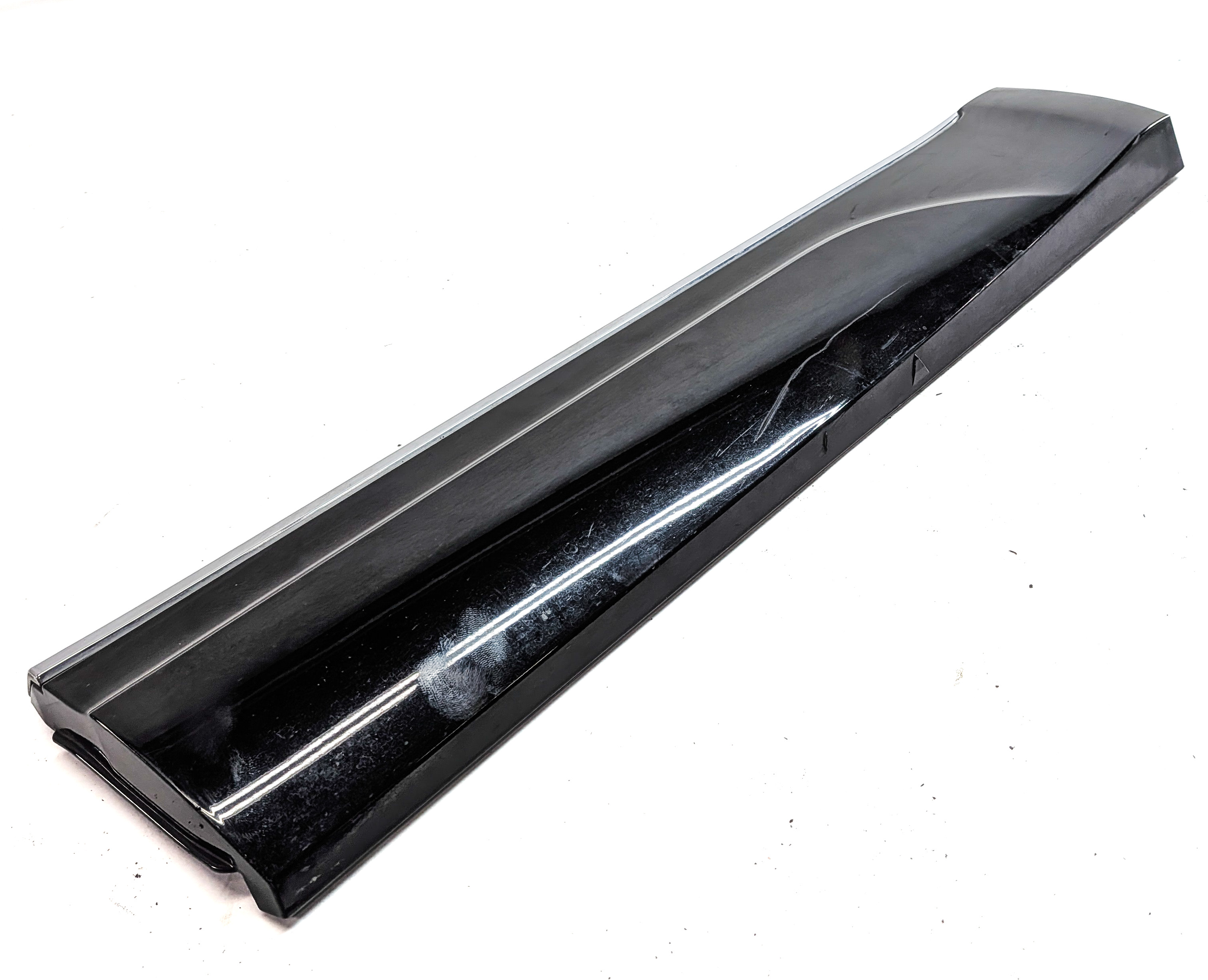 13-17 AUDI Q5 (B8 8R) REAR LEFT DOOR EXTERIOR LOWER MOULDING RUNNER TRIM (Black) — exact item pictured