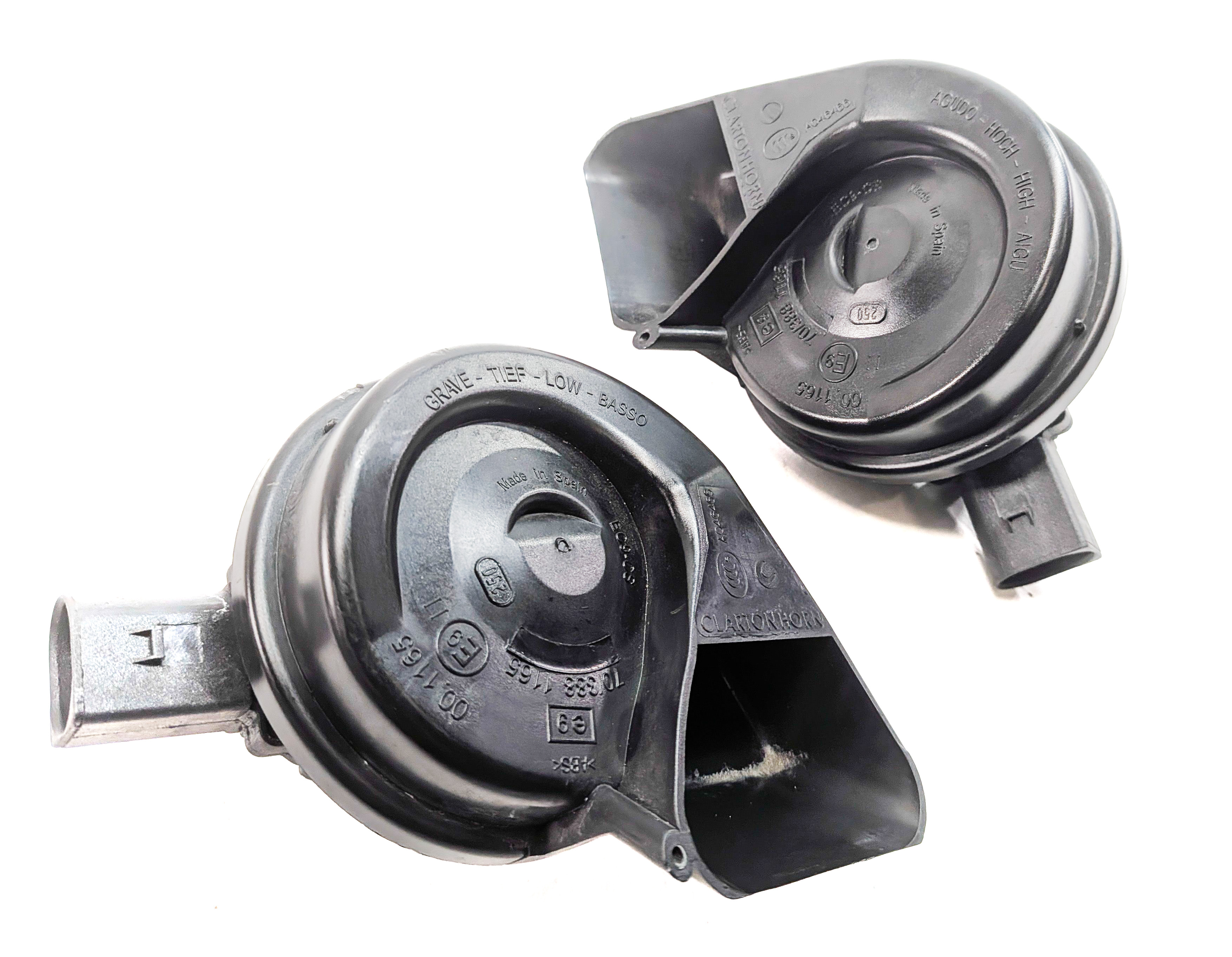 2008-2017 AUDI A4 A5 S4 S5 Q5 (B8 8K 8R 8T) HIGH & LOW TONE SAFETY HORN SET — exact item pictured