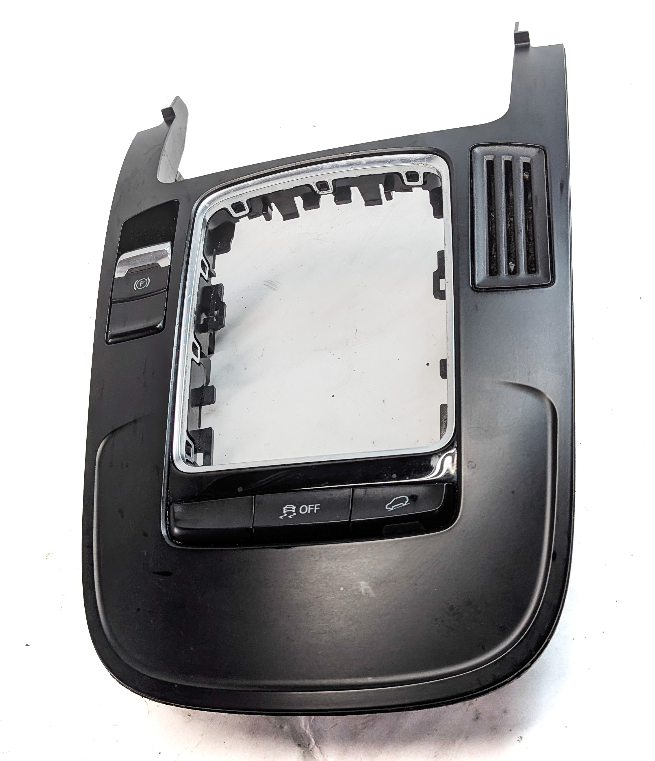 2013 AUDI Q5 (B8 8R) FRONT CENTER CONSOLE A/T SHIFT SHIFTER TRIM PANEL — exact item pictured