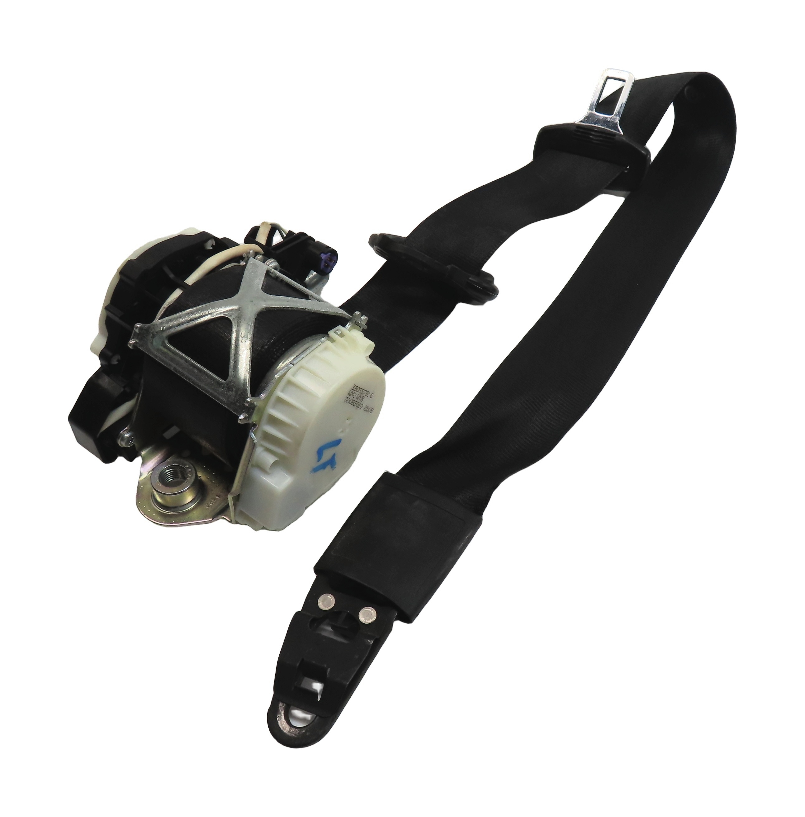 2007-2009 AUDI Q7 (4L) FRONT LEFT DRIVER SEAT SEATBELT RETRACTOR (Black) — exact item pictured