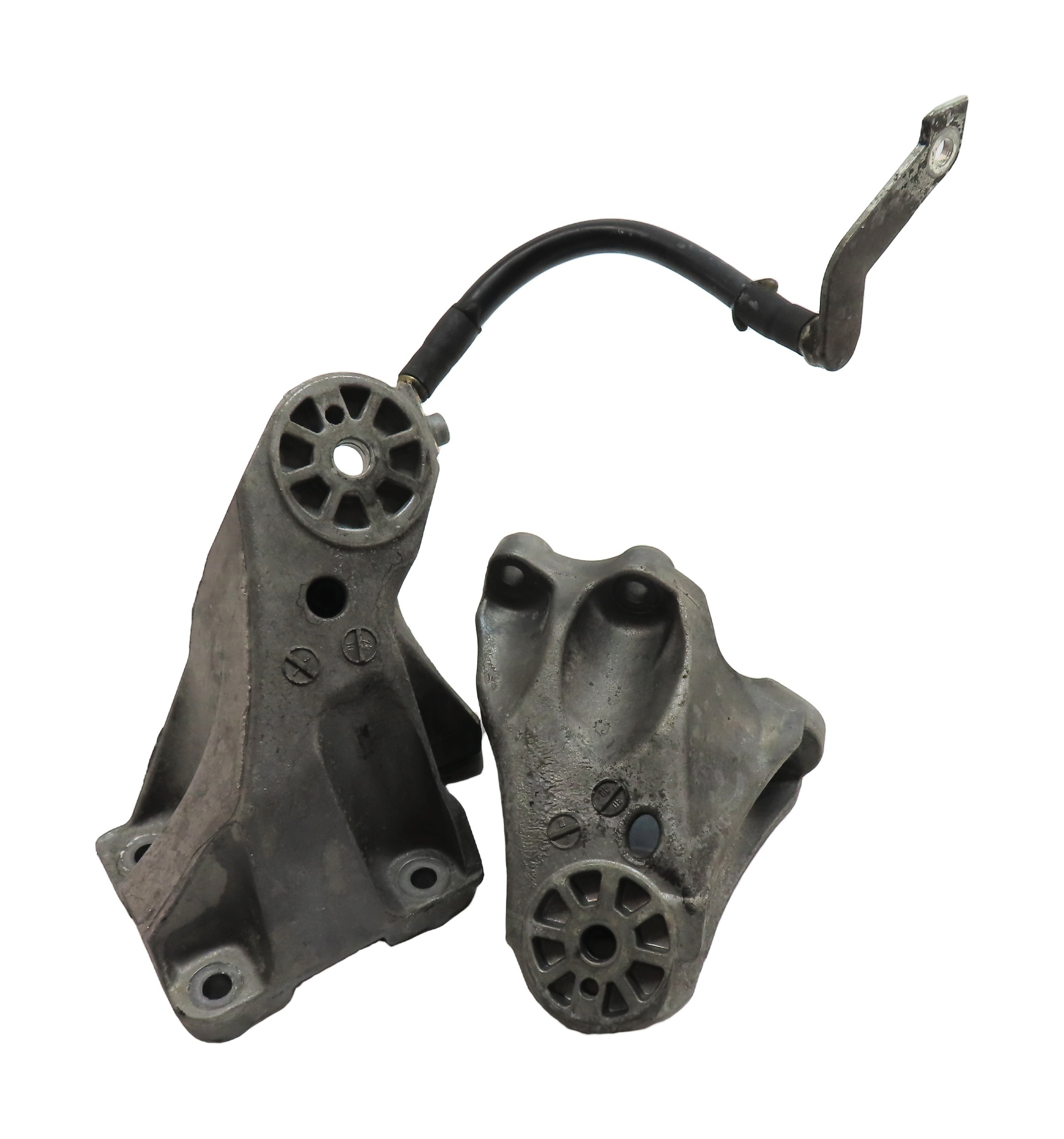 2011 AUDI Q7 (4L) 3.0L DIESEL (CATA) ENGINE MOTOR MOUNT SUPPORT BRACKET SET — exact item pictured
