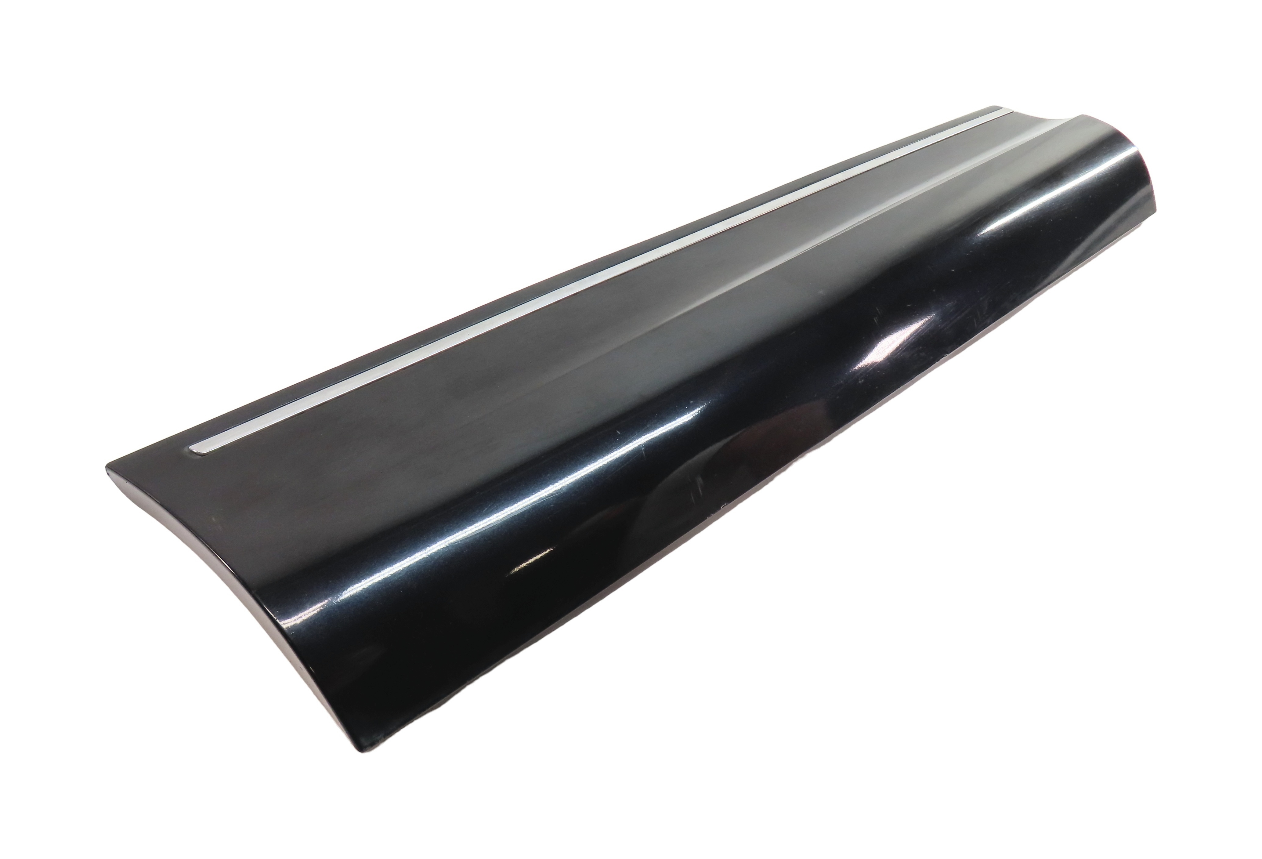 10-15 AUDI Q7 4L REAR RIGHT LOWER DOOR TRIM MOULDING PANEL w/out SLINE (BLACK) — exact item pictured