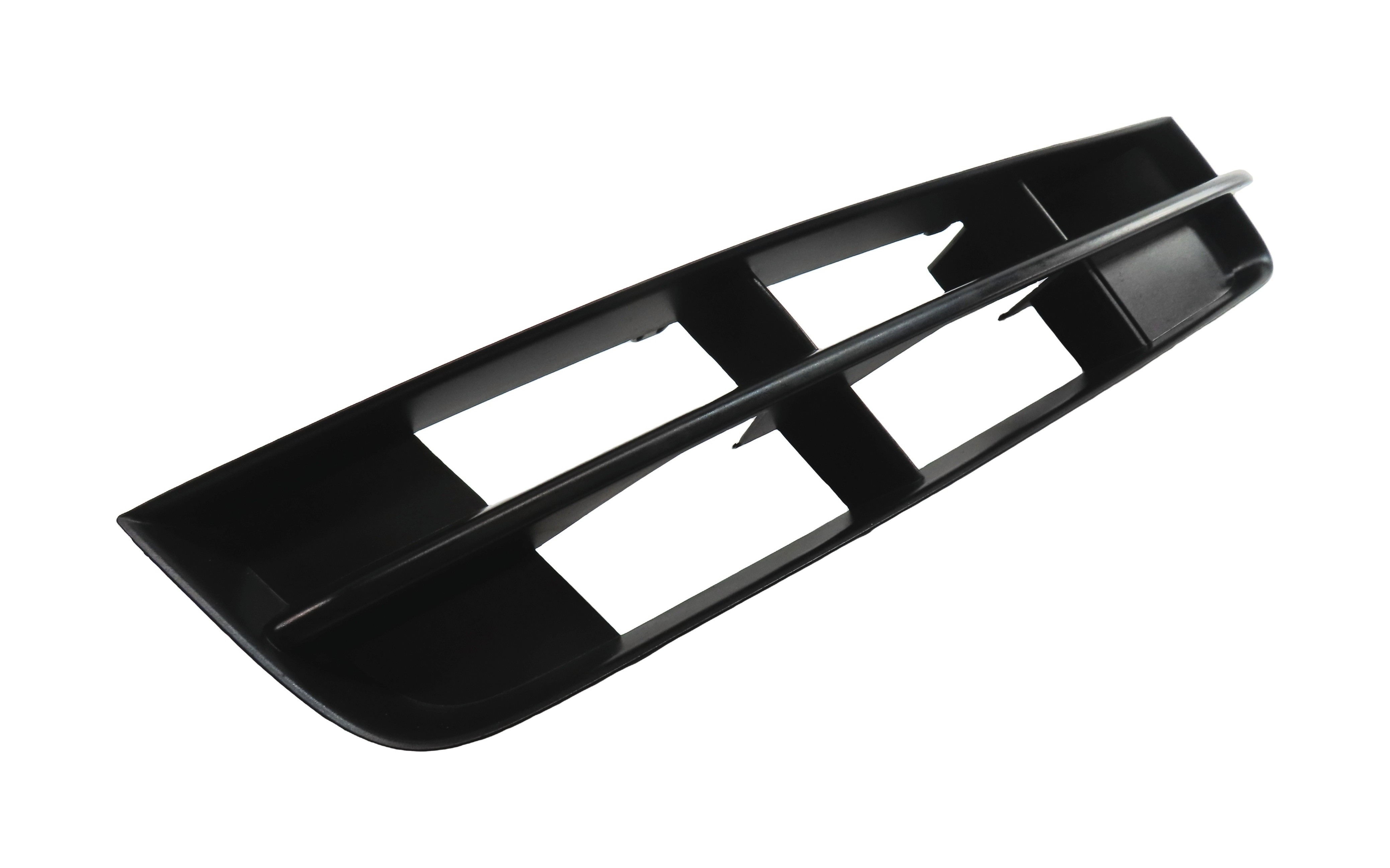 2011 AUDI Q7 4L FRONT RIGHT PASSENGER LOWER BUMPER TRIM VENT GRILLE END (BLACK) — exact item pictured