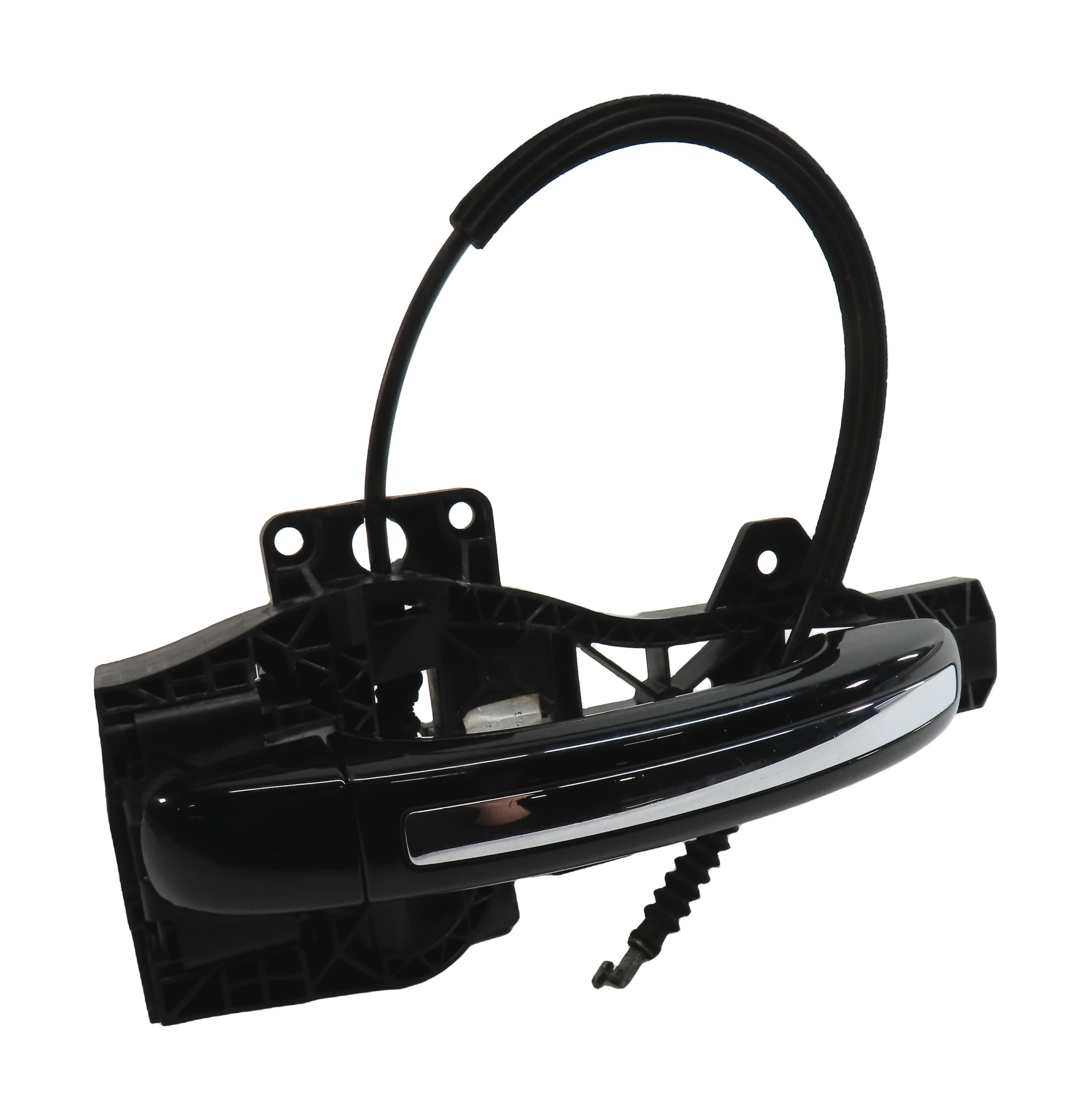 2007-2015 AUDI Q7 (4L) REAR LEFT KEYLESS ENTRY DOOR HANDLE (Black) — exact item pictured