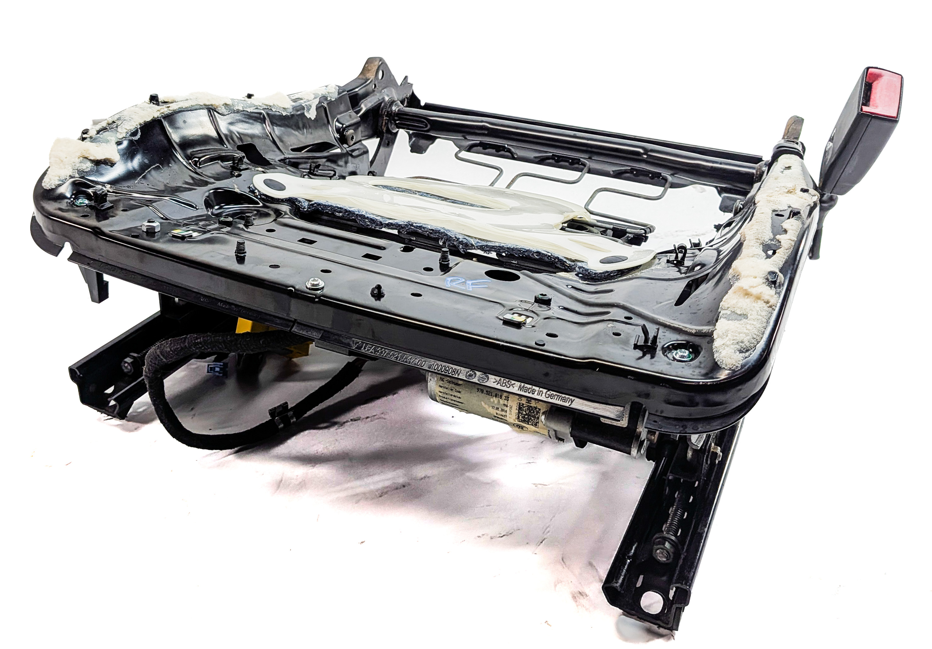 2010-2016 PORSCHE PANAMERA (970 G1) RIGHT PASSENGER MEMORY SEAT TRACK w/ MOTORS — exact item pictured