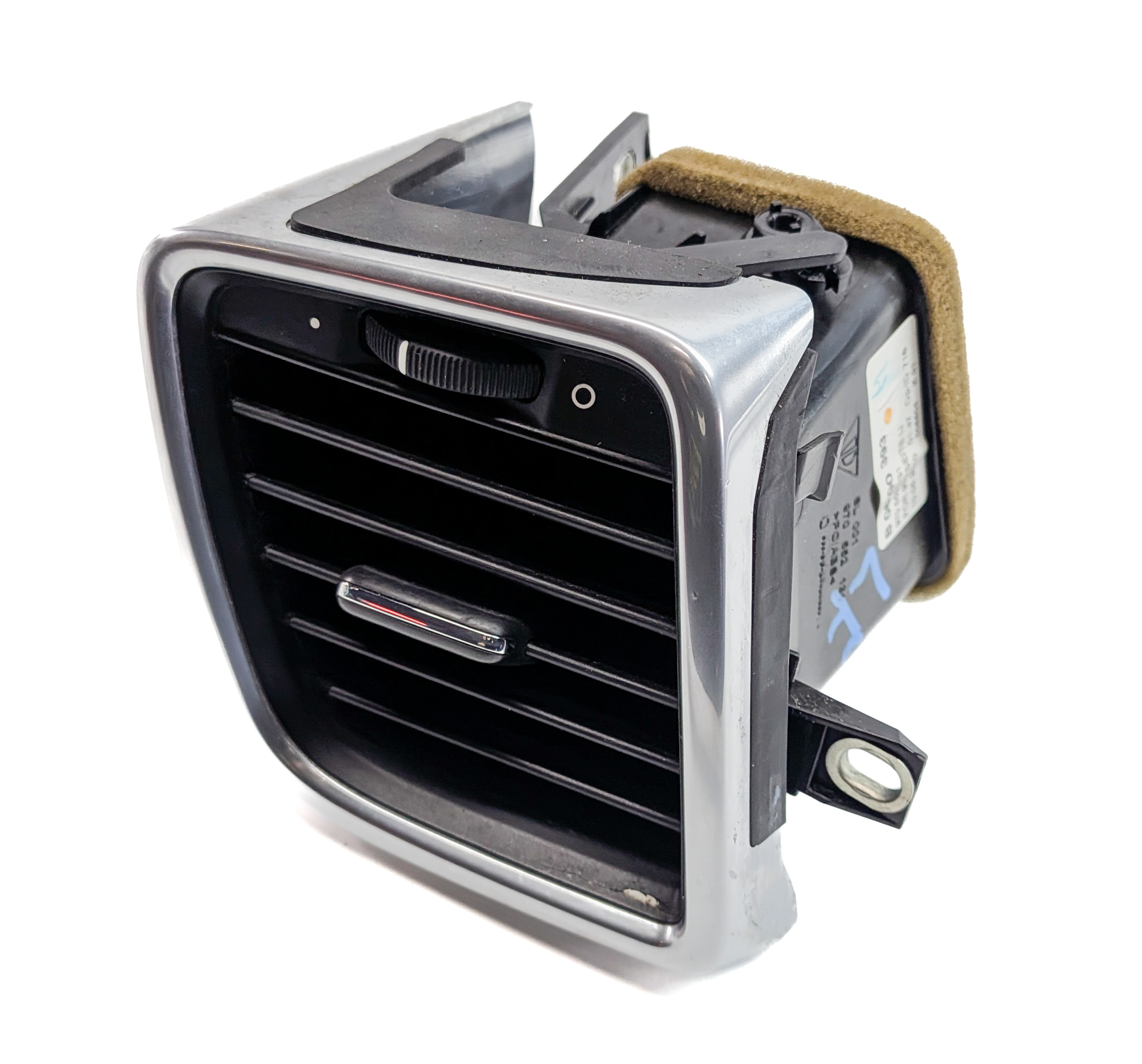 2011 PORSCHE PANAMERA (970) FRONT LEFT DRIVER DASH HEAT AIR AC HVAC VENT (Black) — exact item pictured