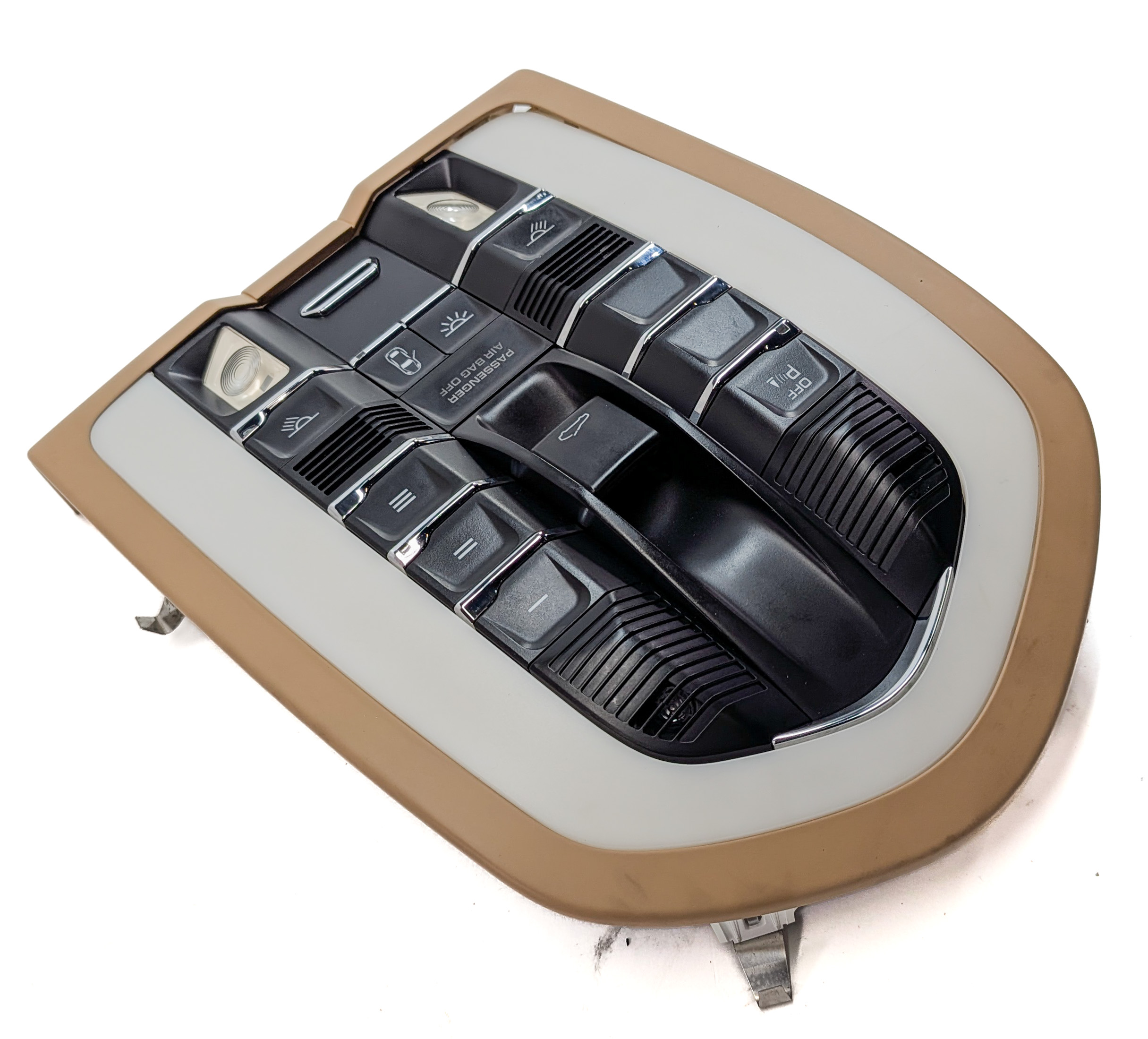 2011 PORSCHE PANAMERA 970 FRONT INTERIOR OVERHEAD DOME MAP READING LIGHT (Beige) — exact item pictured