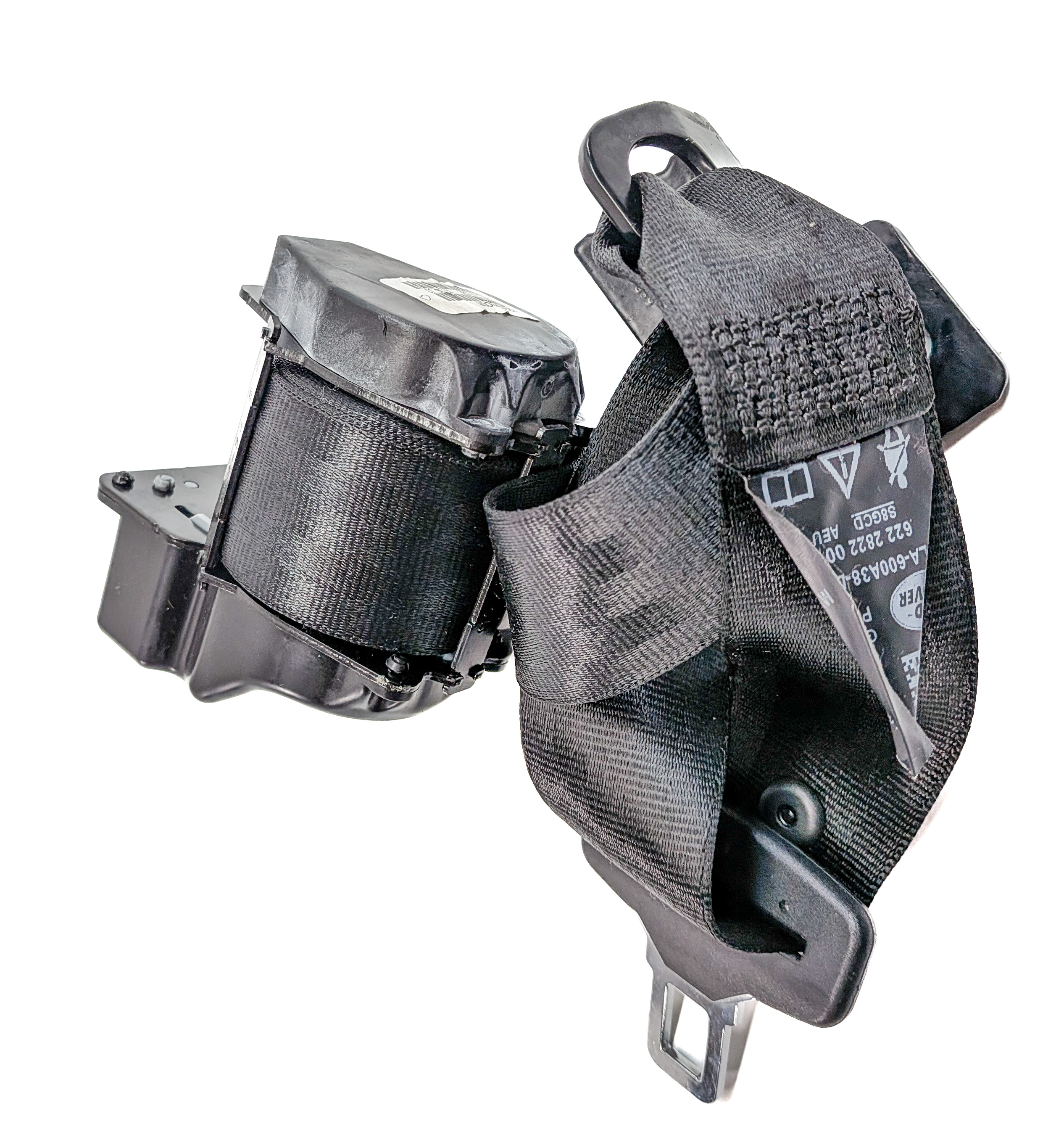 2014 RANGE ROVER SPORT L494 REAR 2ND ROW CENTER SEAT SEATBELT RETRACTOR (Black) — exact item pictured