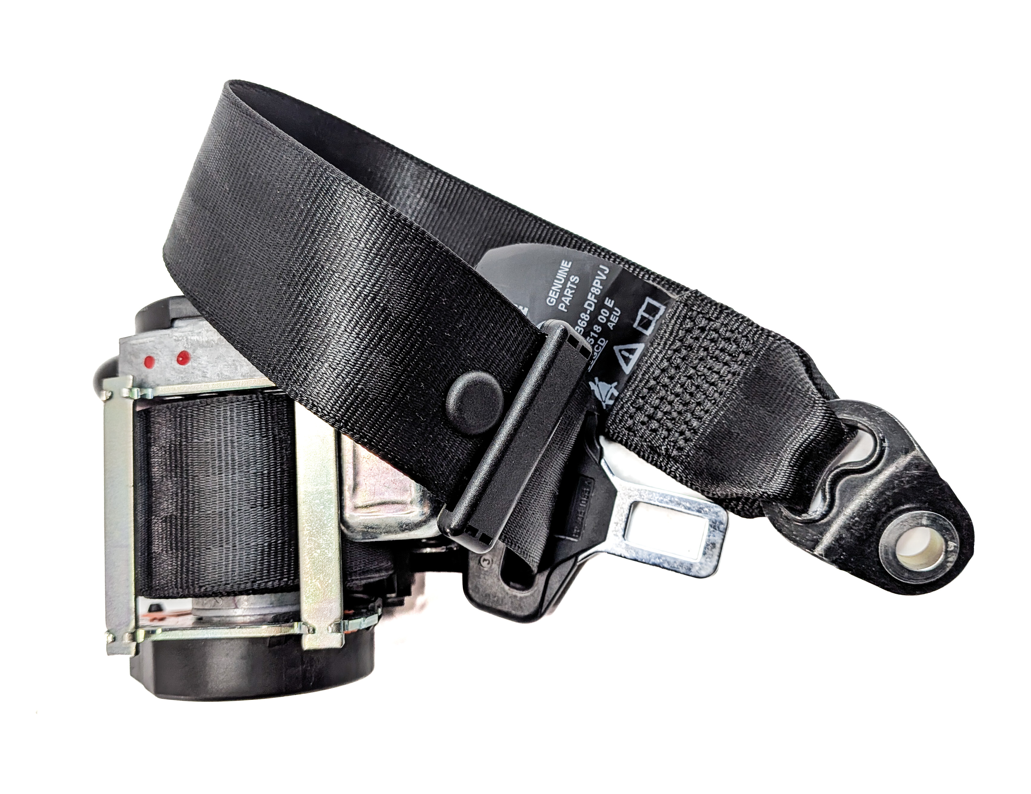 2014 RANGE ROVER SPORT (L494) REAR 2ND ROW LEFT SEAT SEATBELT RETRACTOR (Black) — exact item pictured