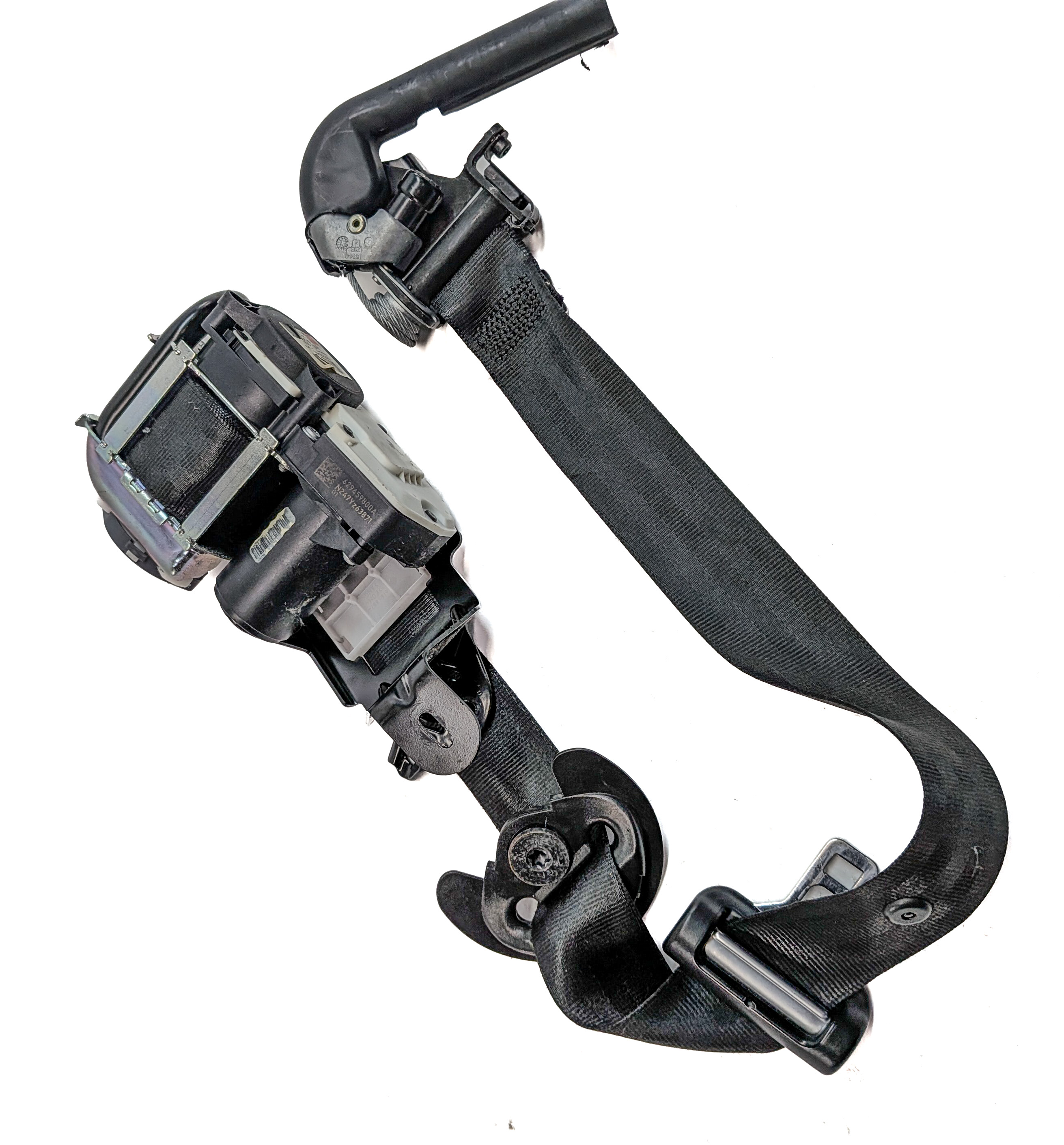 2014-2016 RANGE ROVER SPORT (L494) FRONT LEFT DRIVER SEATBELT RETRACTOR (Black) — exact item pictured