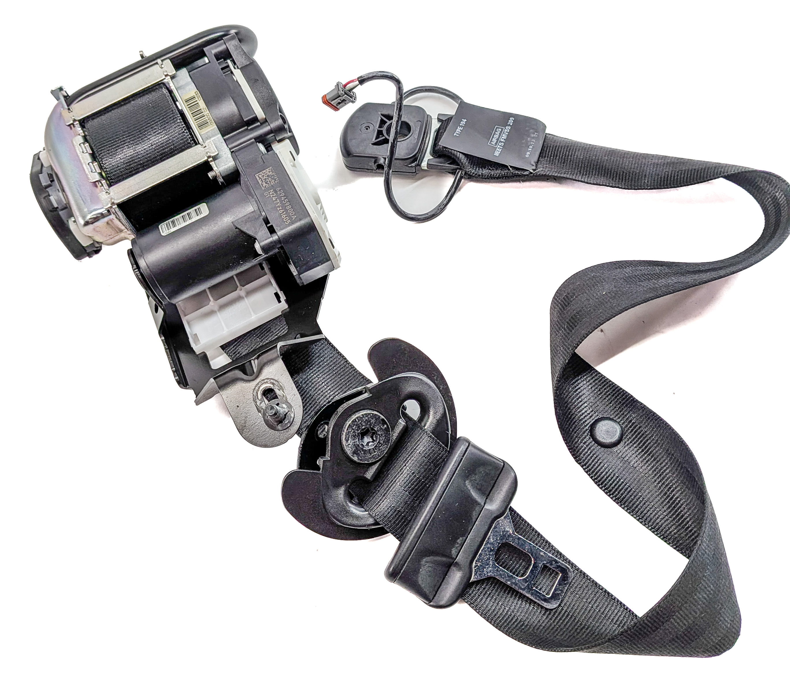 14-16 RANGE ROVER SPORT L494 FRONT RIGHT PASSENGER SEATBELT RETRACTOR (Black) — exact item pictured