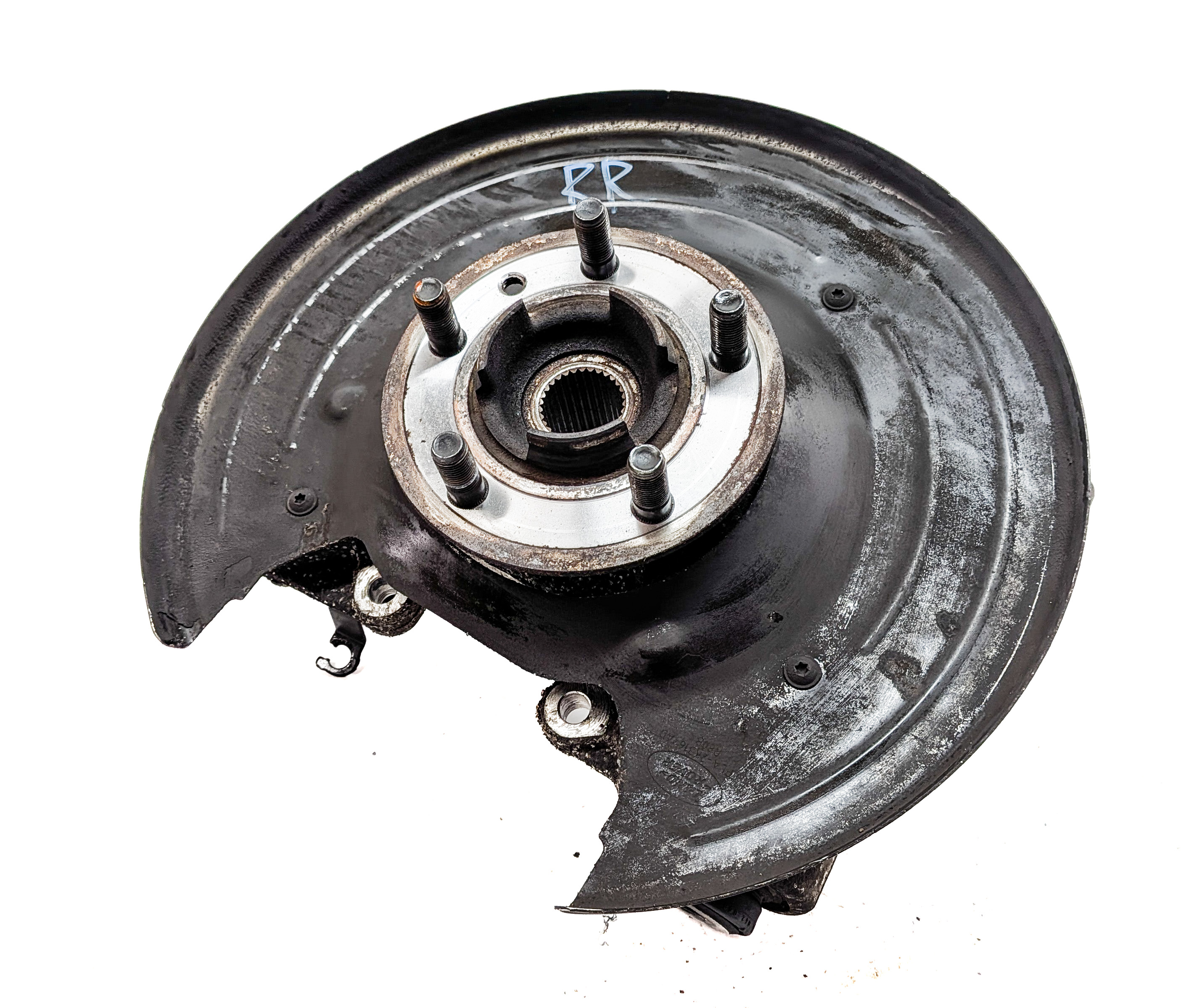 14-17 RANGE ROVER SPORT (L494) REAR RIGHT PASSENGER SPINDLE KNUCKLE WHEEL HUB — exact item pictured
