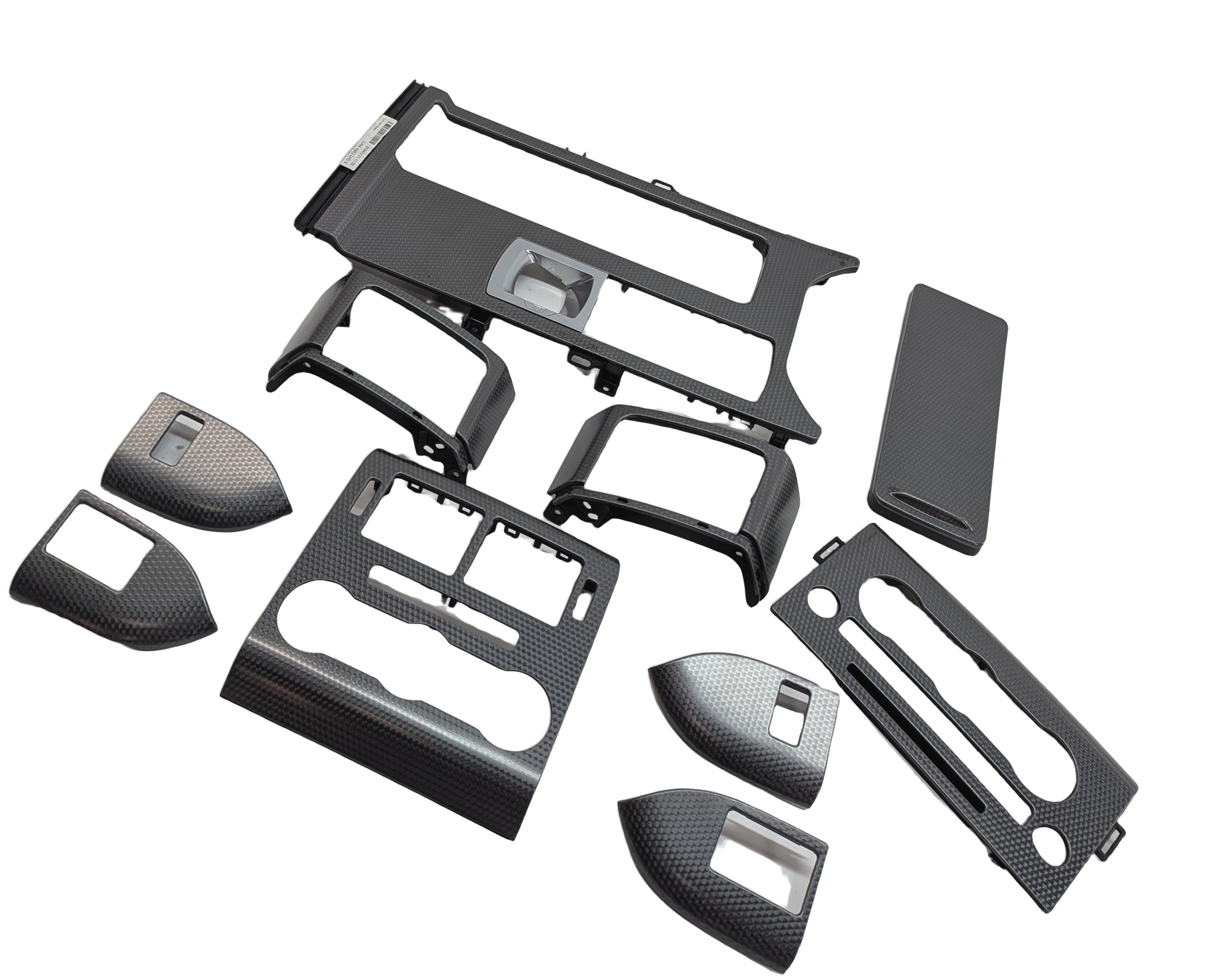 14 ROVER SPORT (L494) DASH DOOR CENTER CONSOLE TRIM SET/10 (CARBON FIBER EFFECT) — exact item pictured