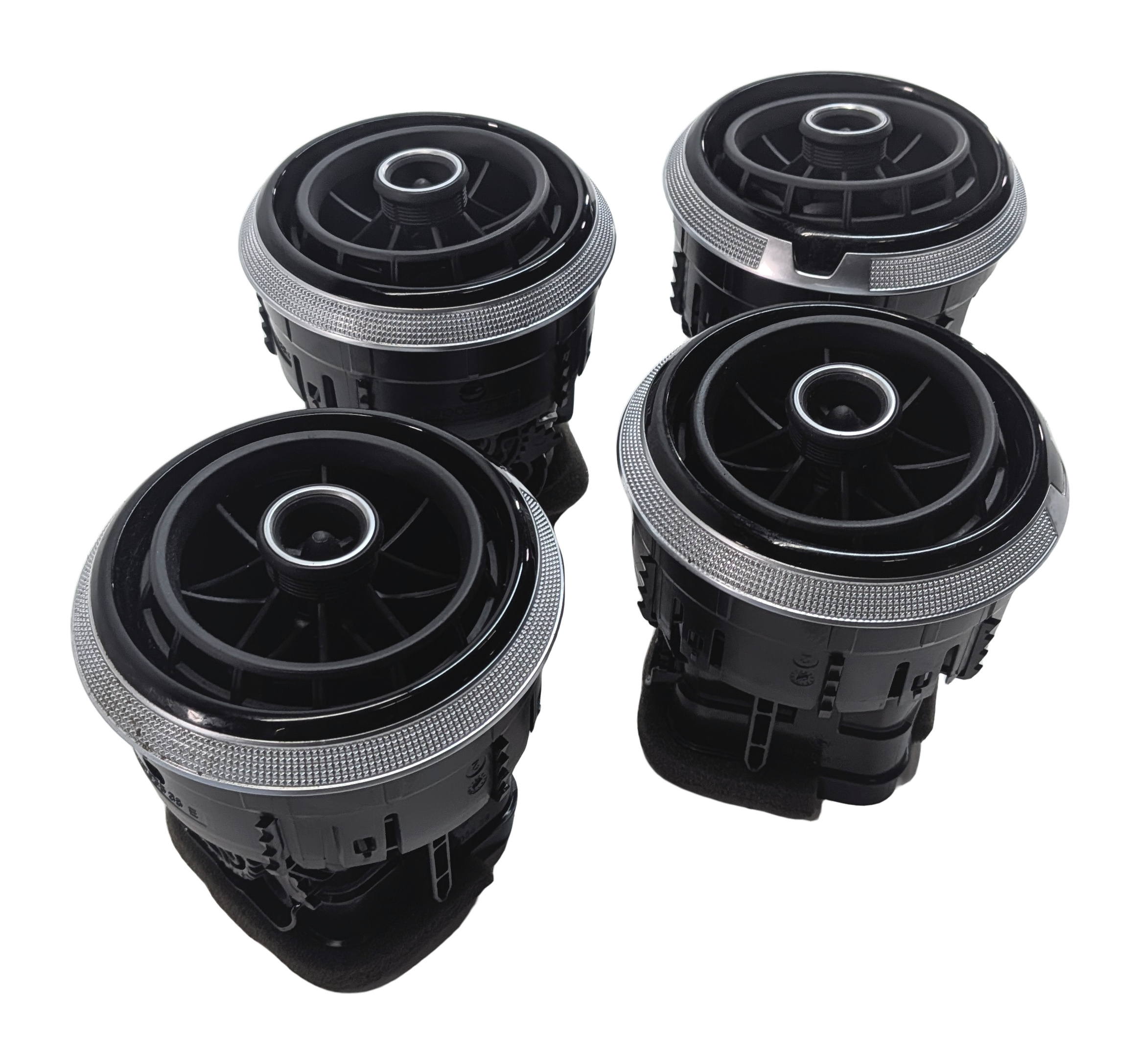 16 AUDI A3 E-TRON (8V) FRONT LEFT CENTER RIGHT DASH HEAT AIR AC HVAC VENT SET/4 — exact item pictured
